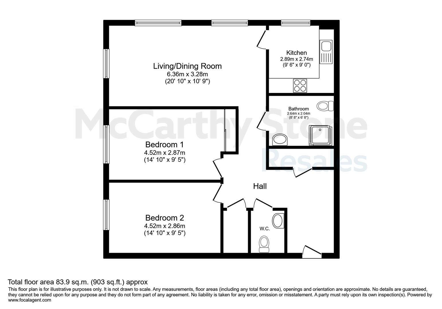 Peel Court, College Way, Welwyn Garden City, Hertfordshire, AL8 6DG floorplan