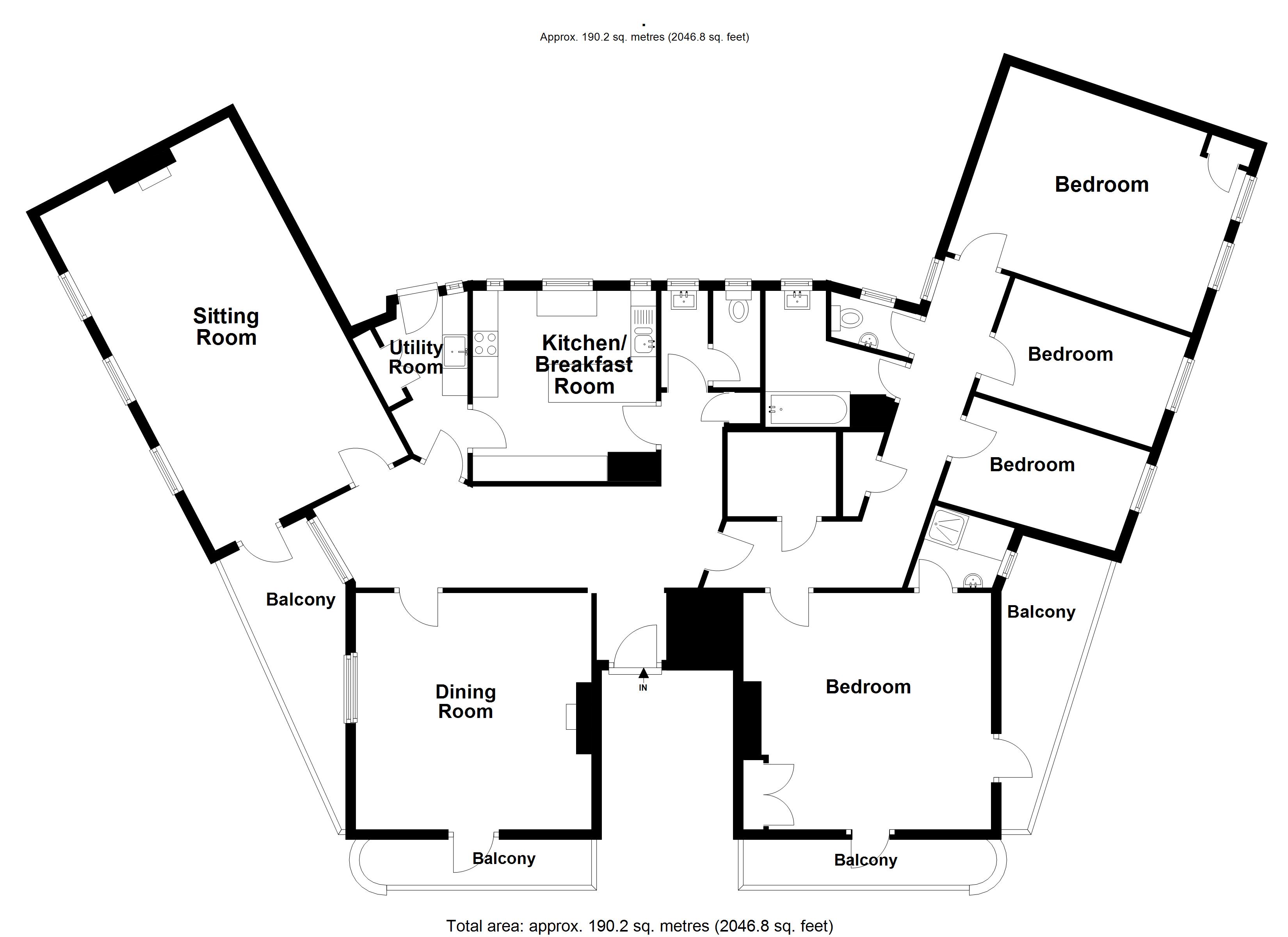 Flat 19, Pearl Court,, Devonshire Place, East Sussex floorplan