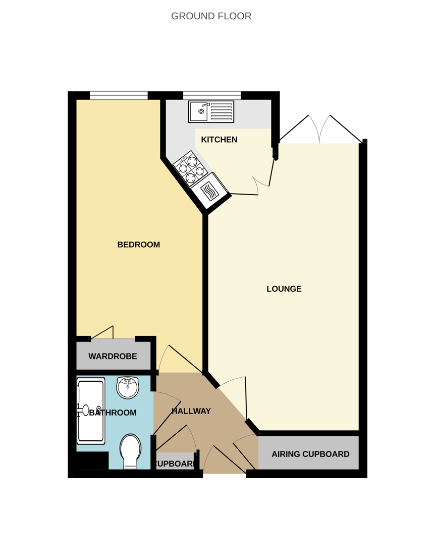 Flat 11 Swannery Court, Commercial Road, Weymouth floorplan