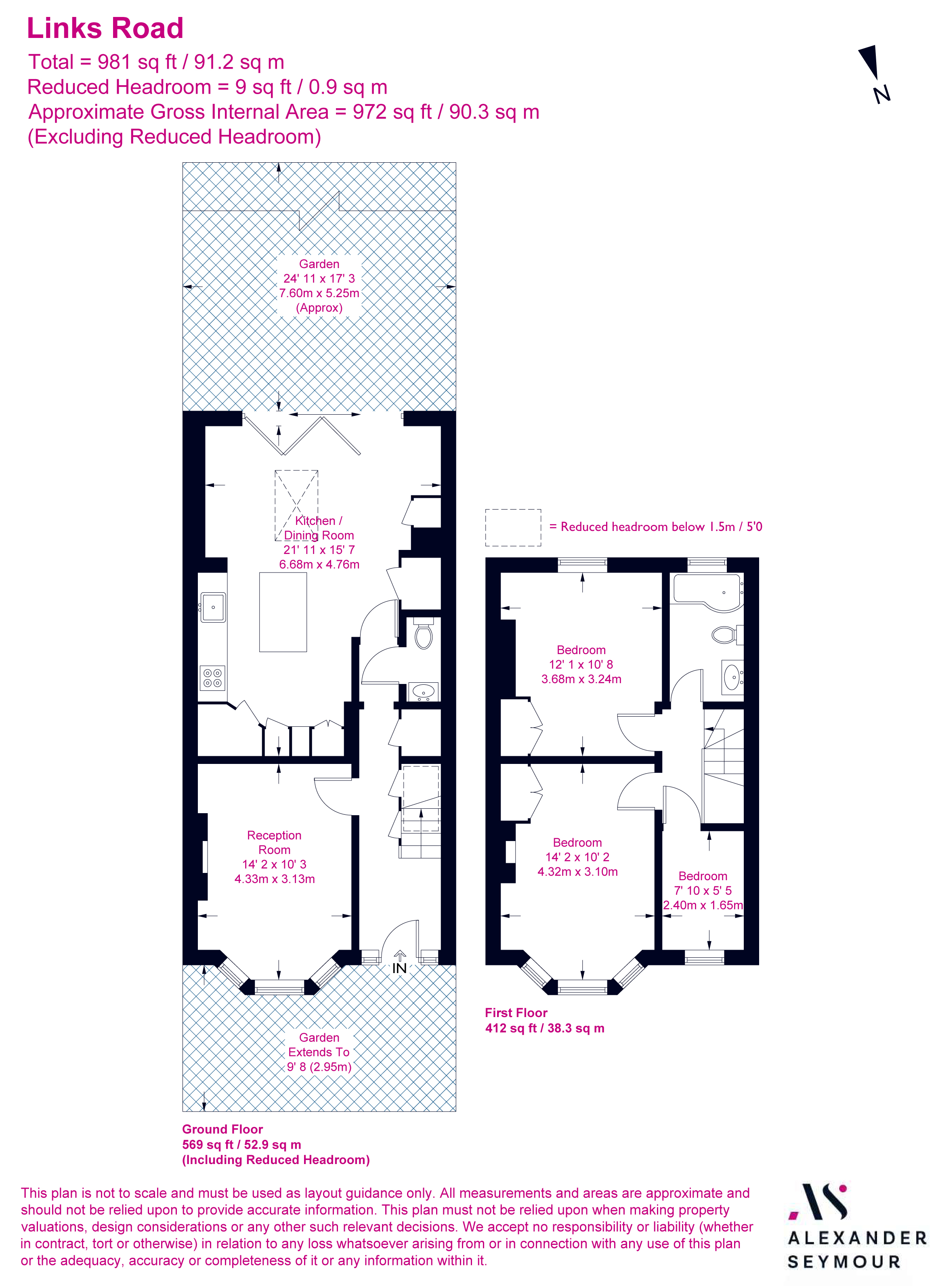44, Links Road, Tooting floorplan