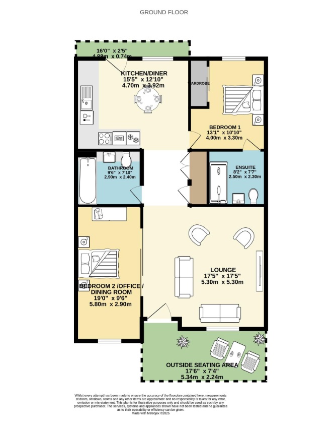 2 Moors Nook, 73, Horsell Moor, Woking floorplan
