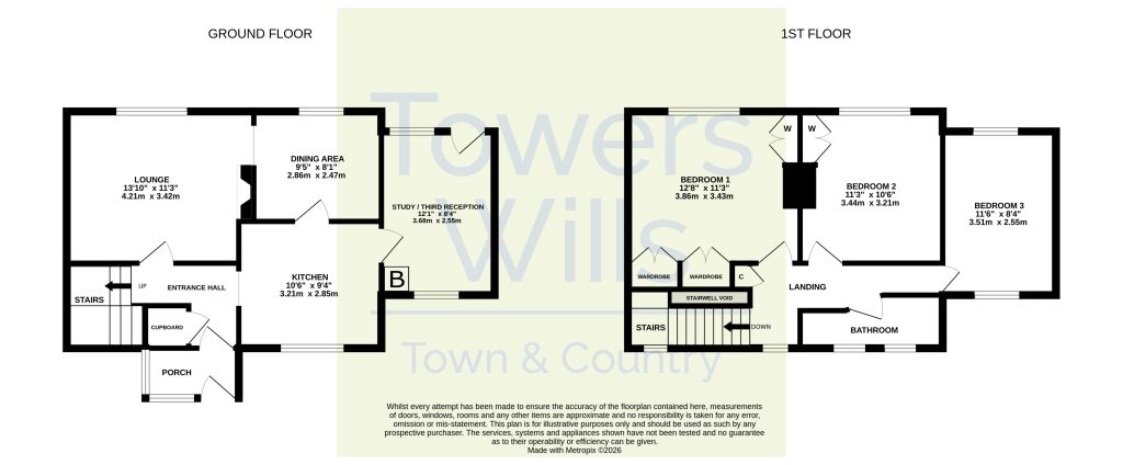 108, Roe Avenue, Yeovil floorplan