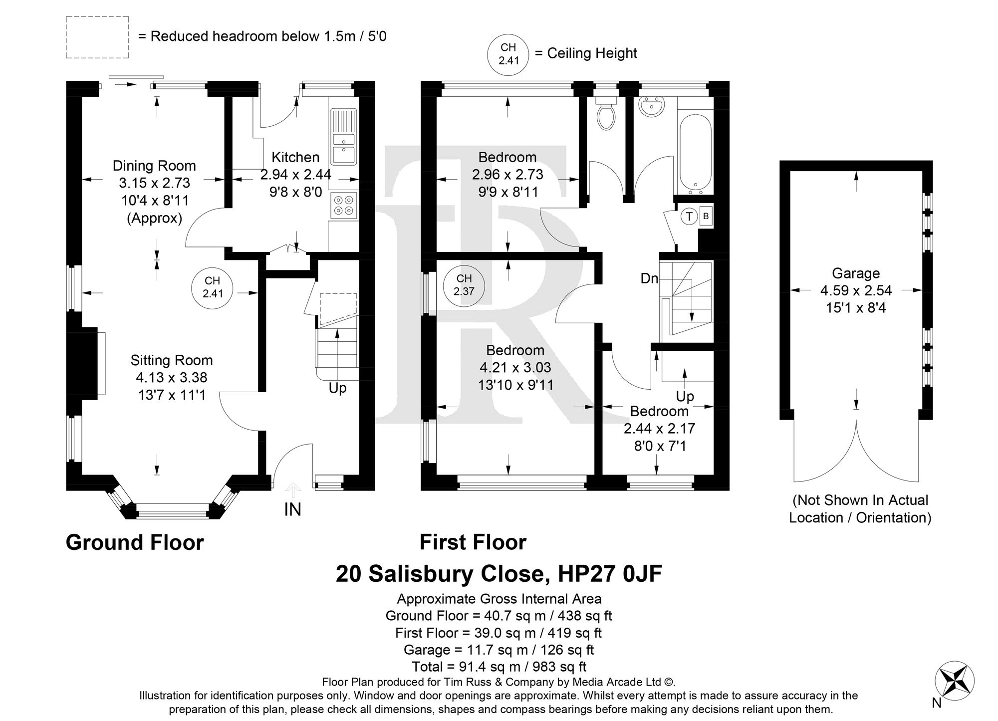 20 Salisbury Close, Princes Risborough floorplan