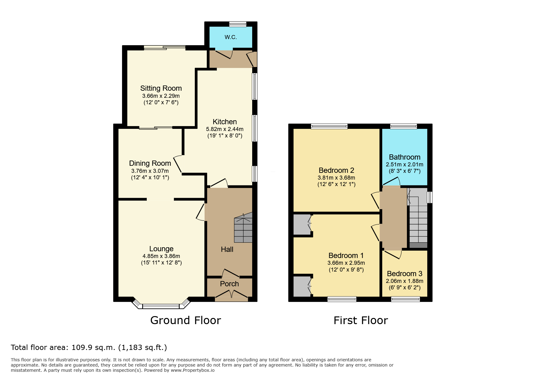 54 Markfield Road, Leicester floorplan