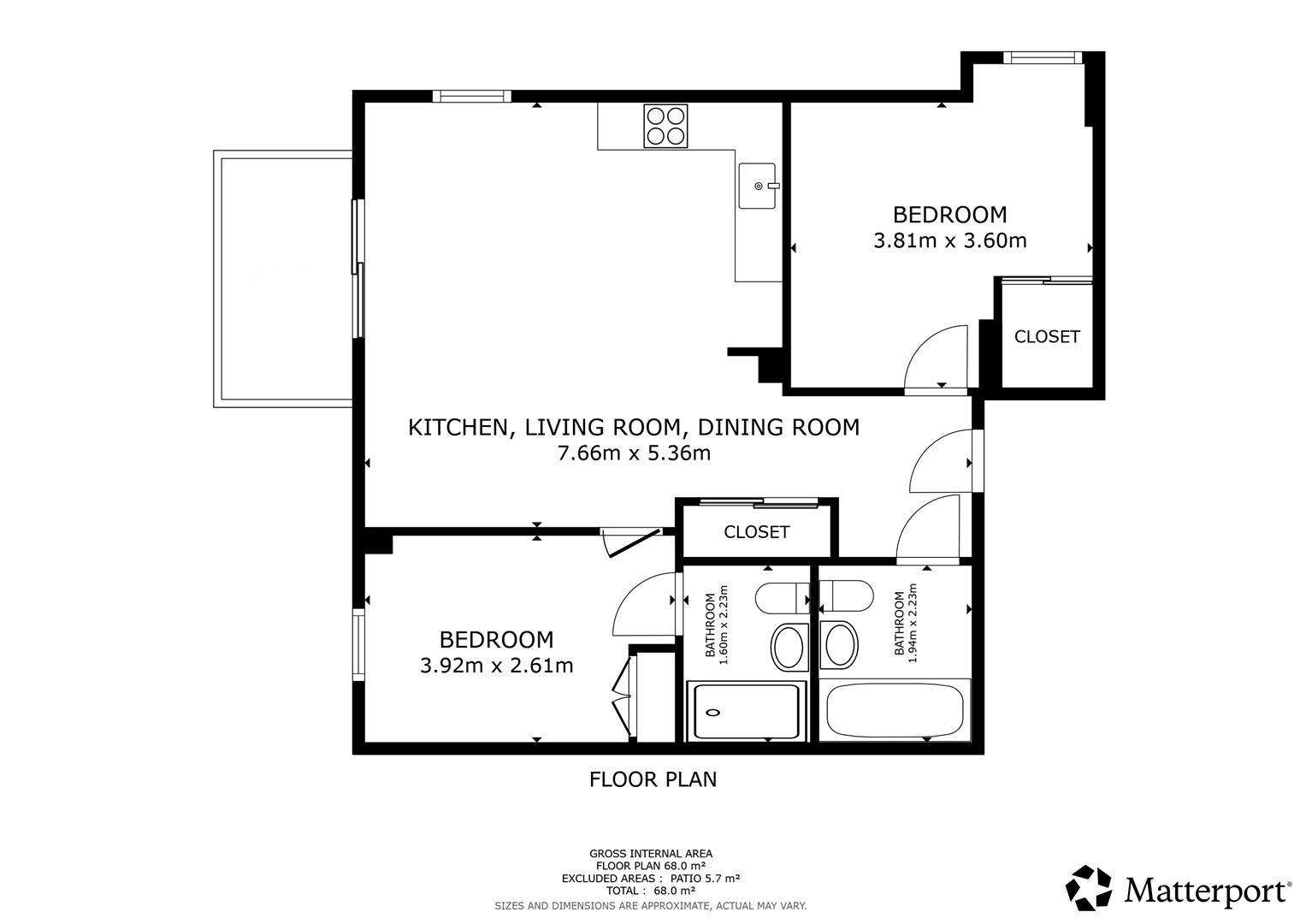 Apartment 408, The Quarry, 15 Middlewood Street, Salford floorplan