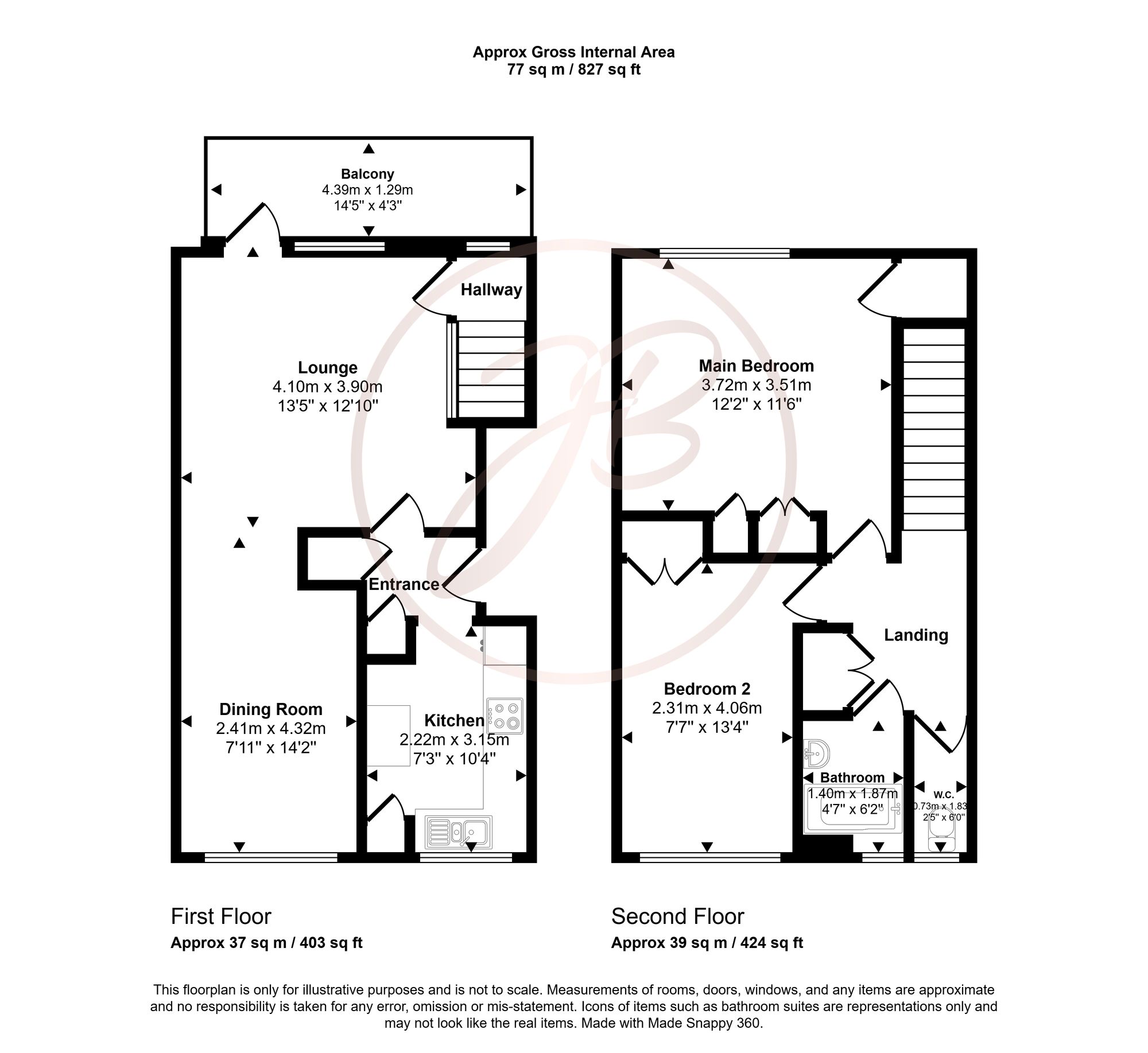 Flat 15, Well House Woodmansterne Lane, Banstead floorplan