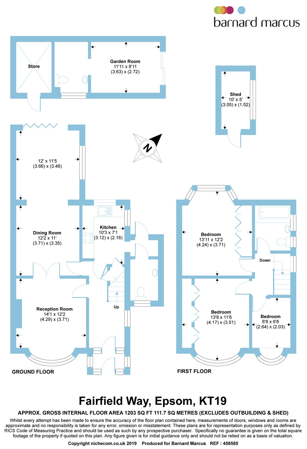 3 Bedrooms Detached house for sale in Fairfield Way, Ewell, Epsom KT19