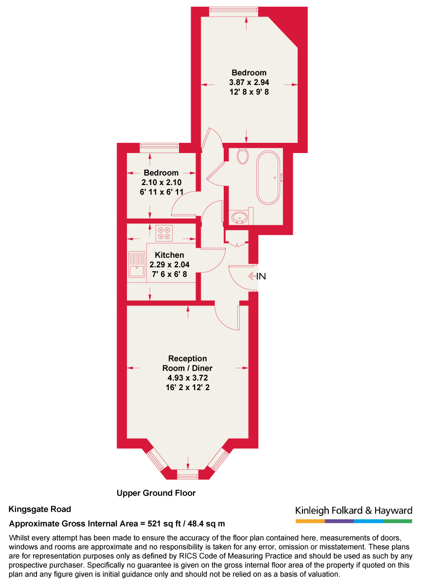 55,, Kingsgate Road, London floorplan