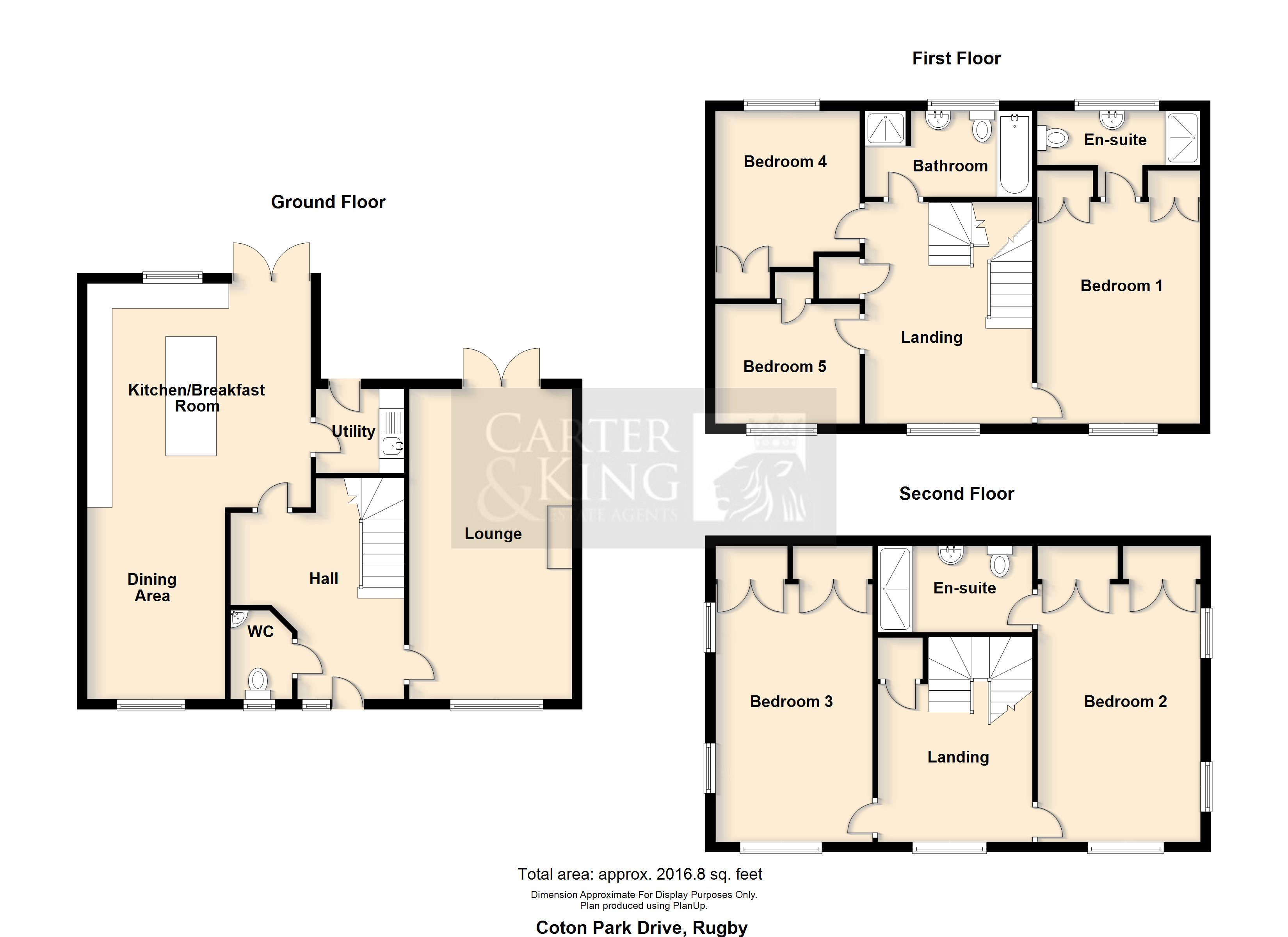 49, Coton Park Drive, Rugby floorplan