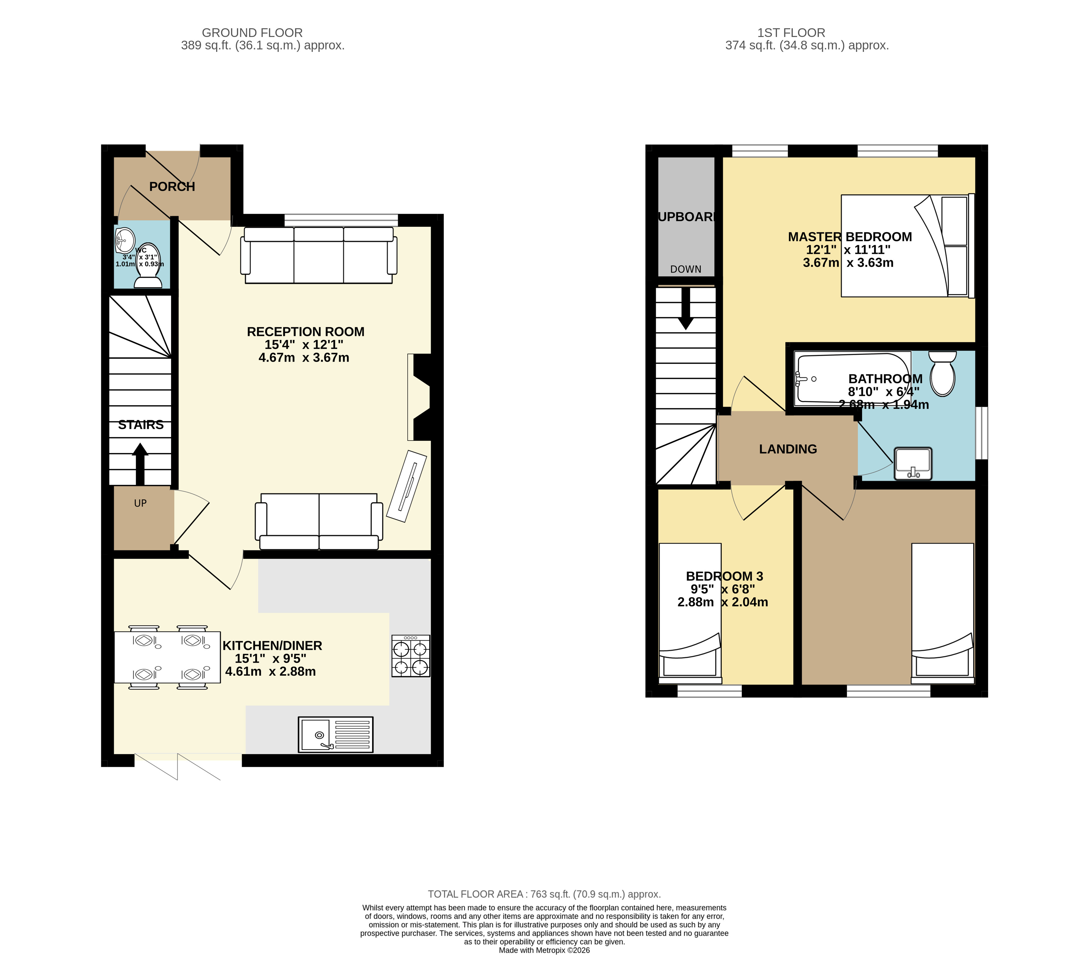 6, Orchard Place, Barnsley floorplan