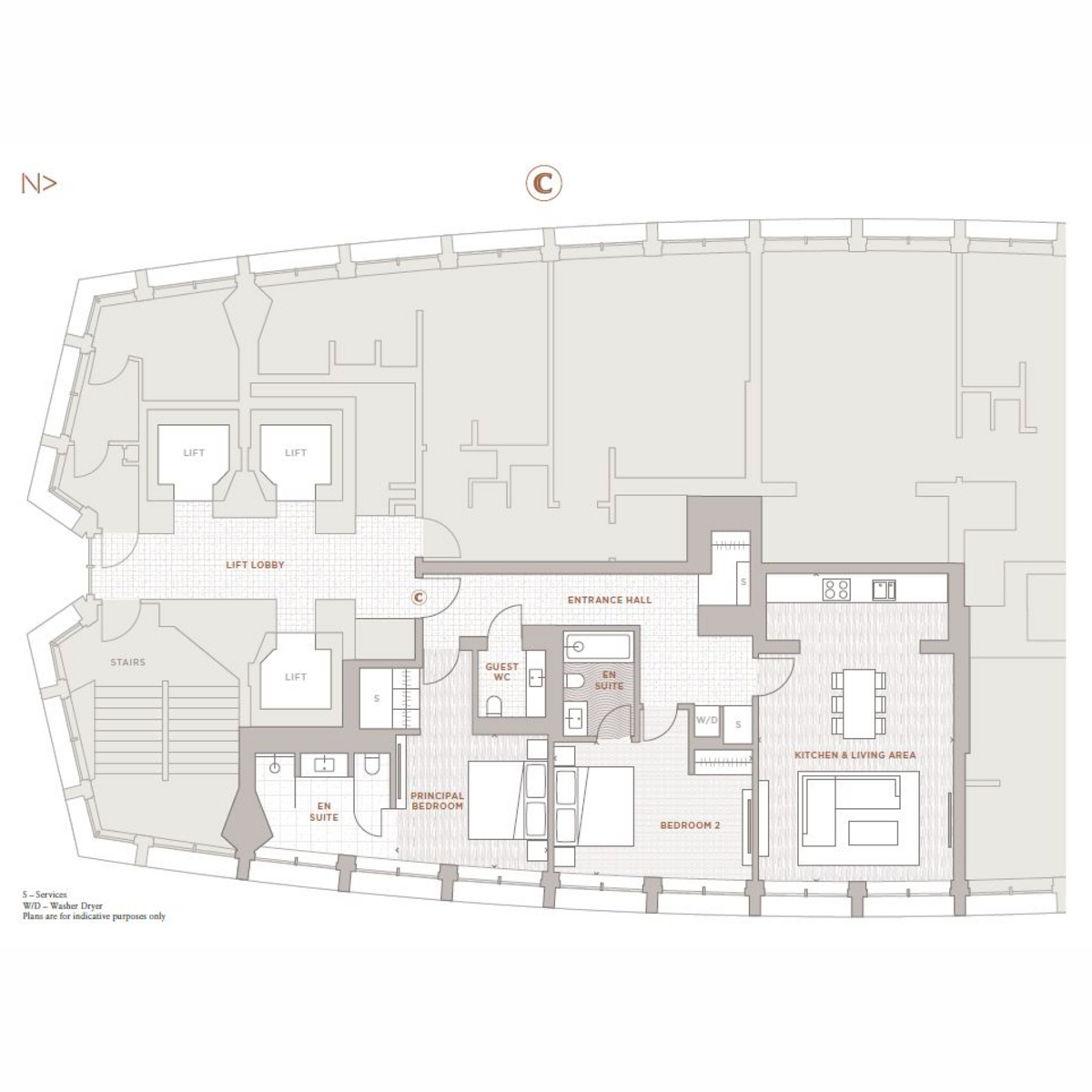 Flat 40, 101-103, New Oxford Street, London floorplan