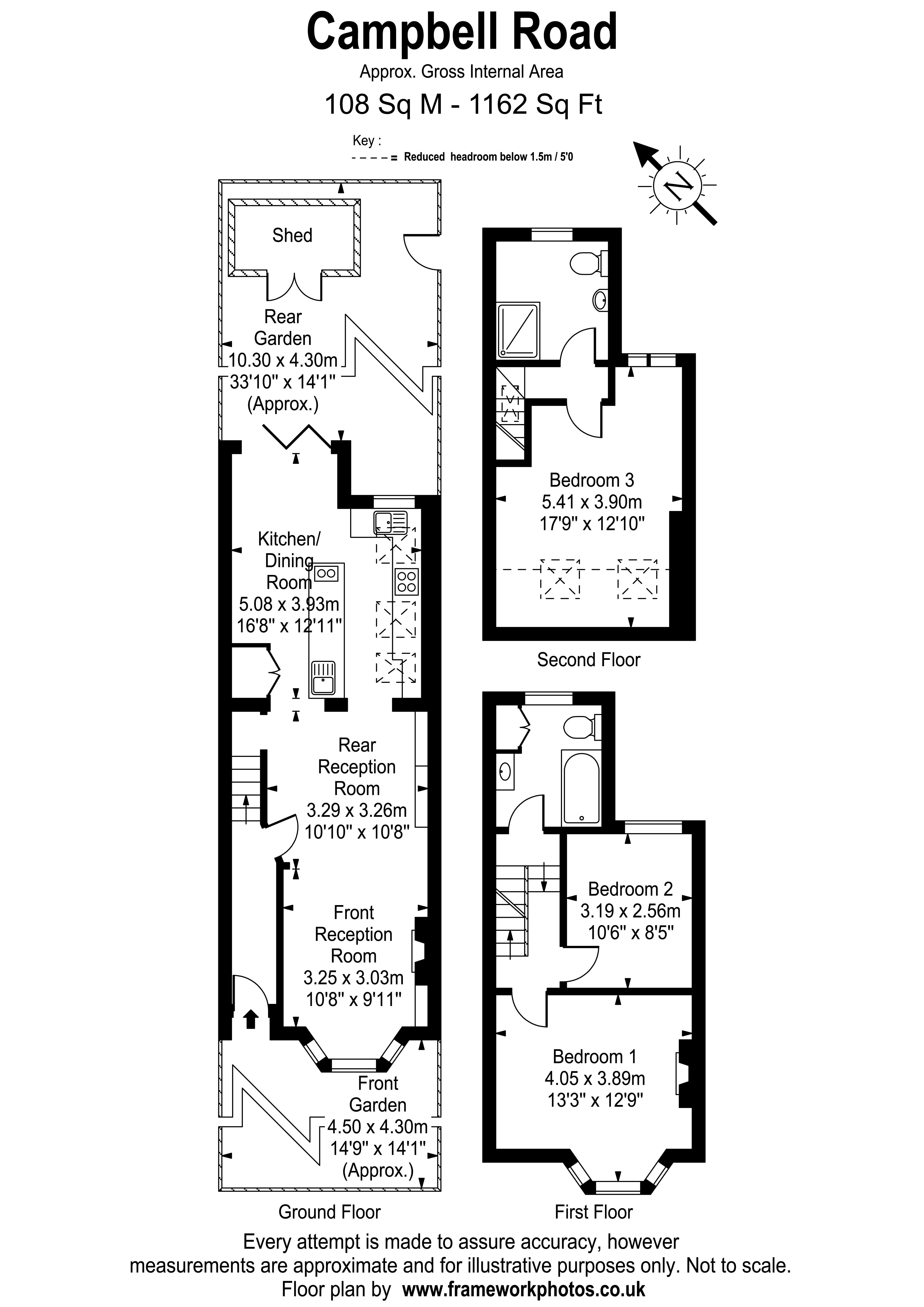 62, Campbell Road, Twickenham floorplan