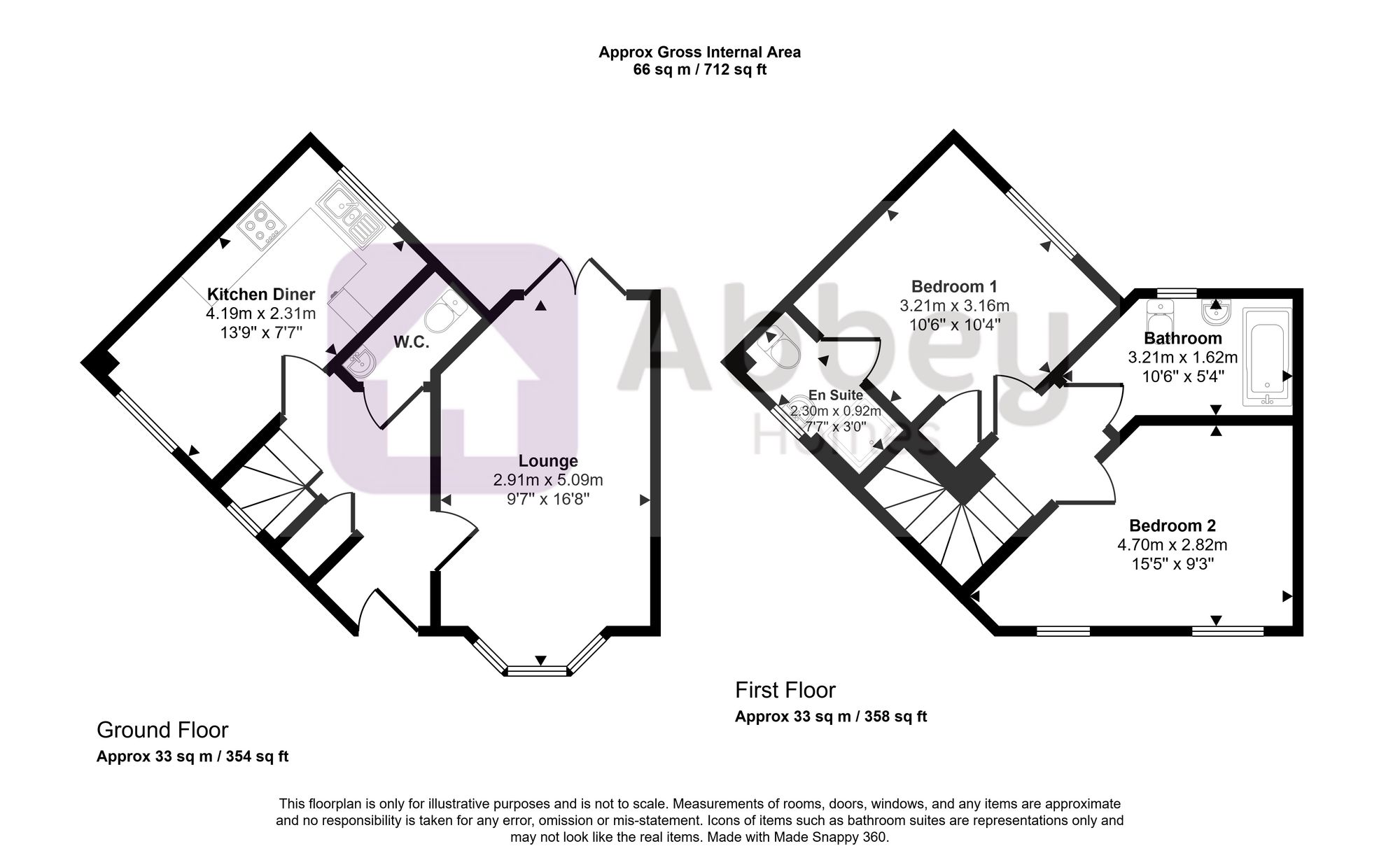 16 Newbiggin Place, Leicester floorplan