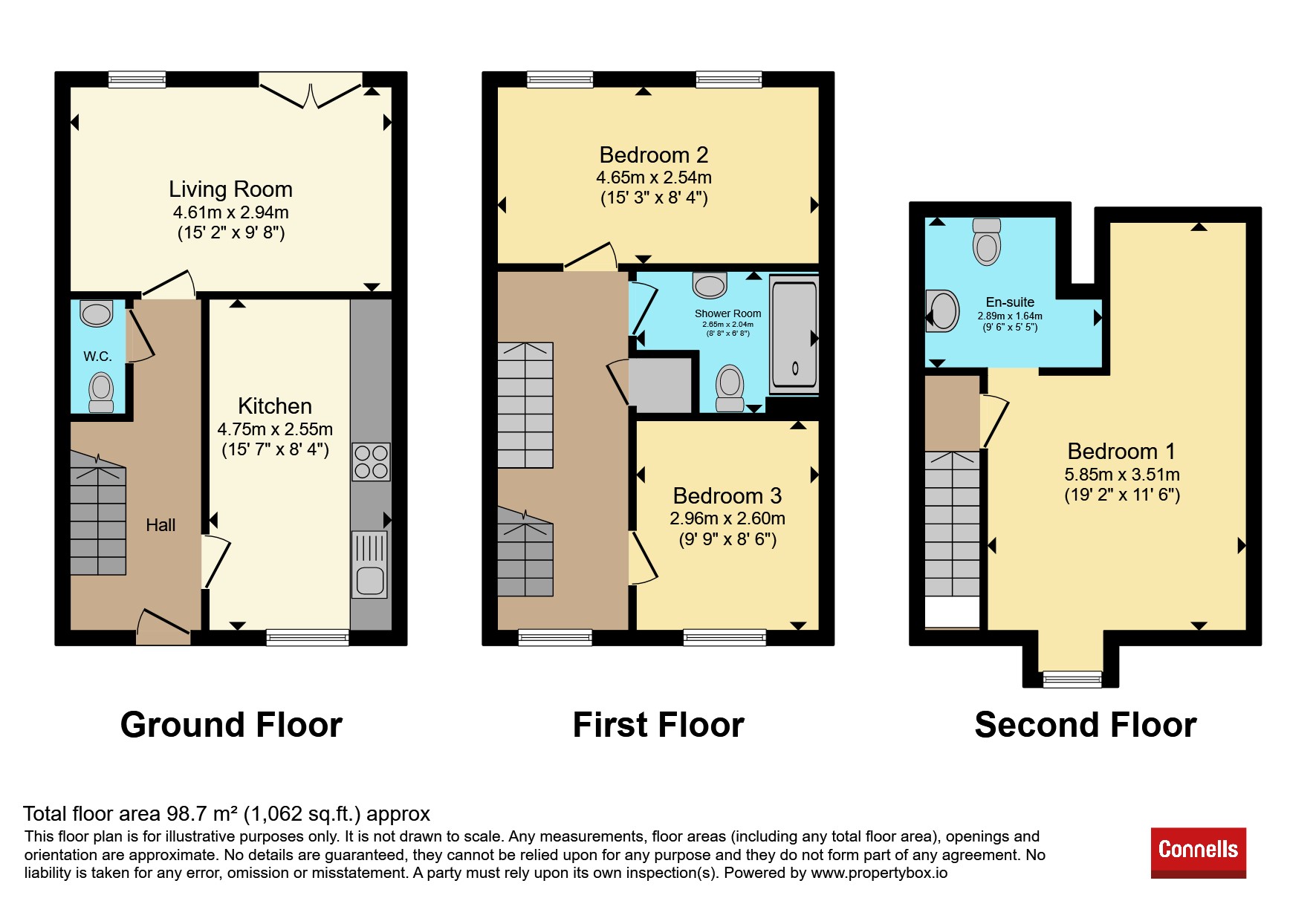 64, College Way, Bristol floorplan