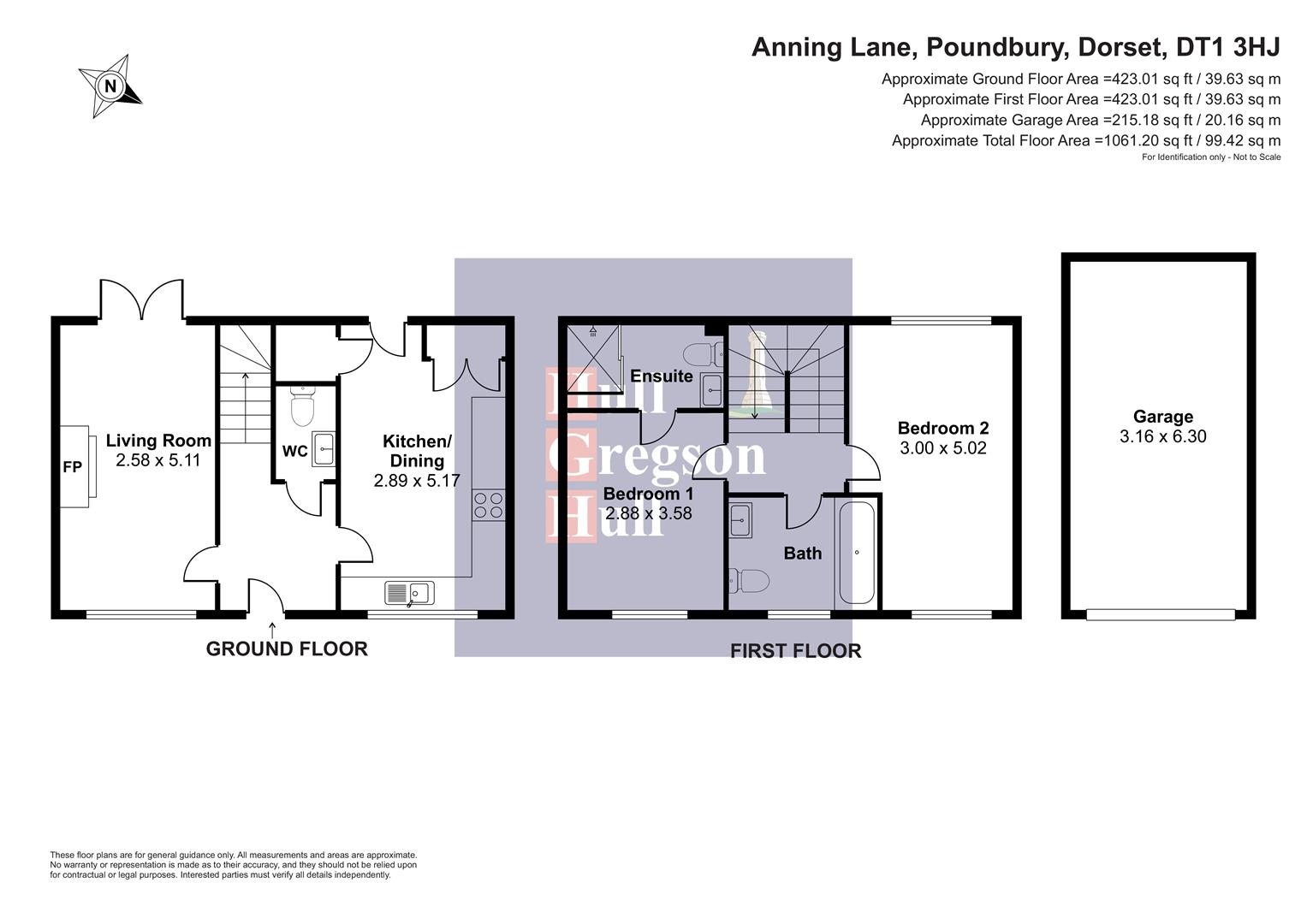 4, Anning Lane, Dorchester floorplan