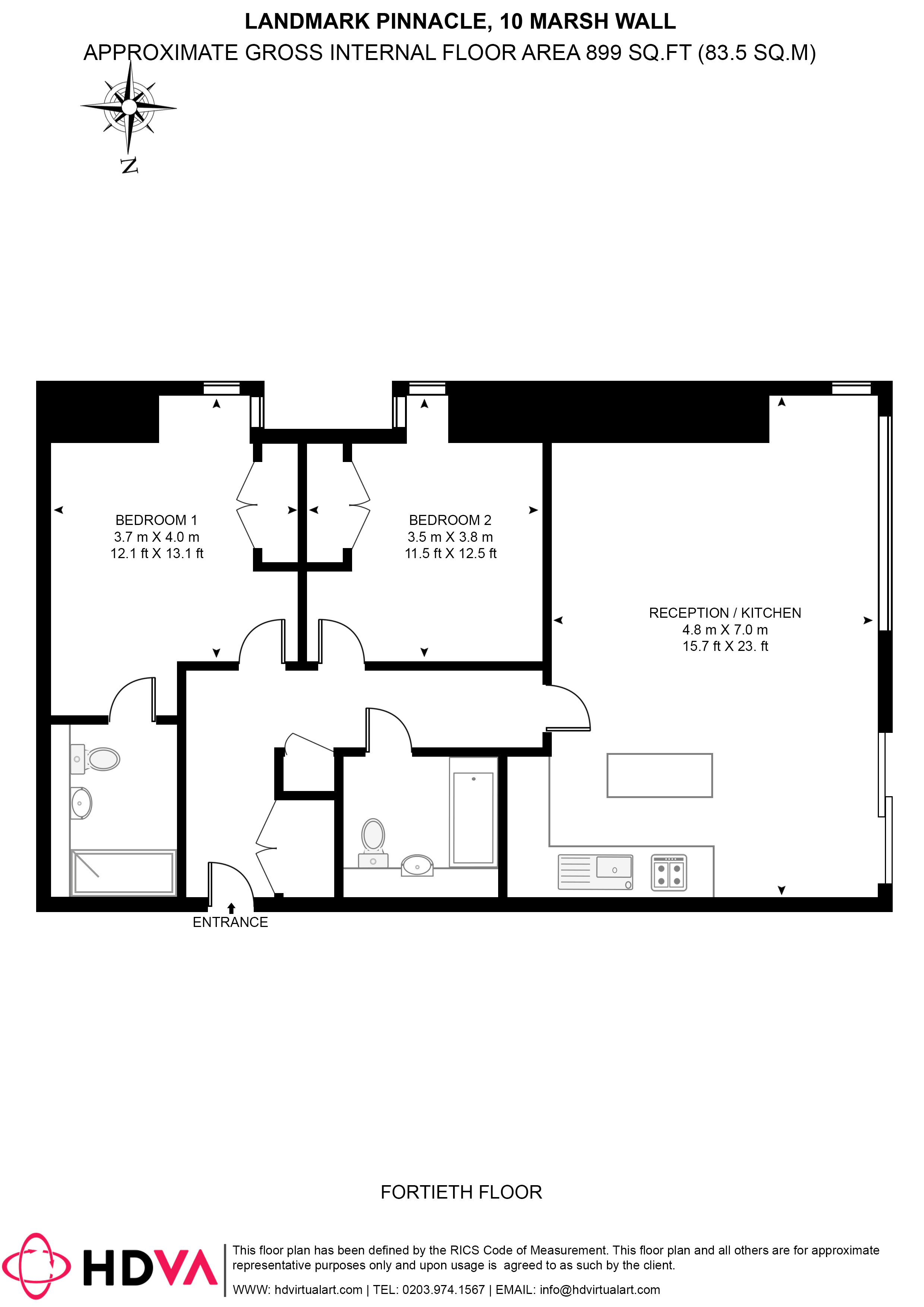 4101, 10, Marsh Wall, London floorplan
