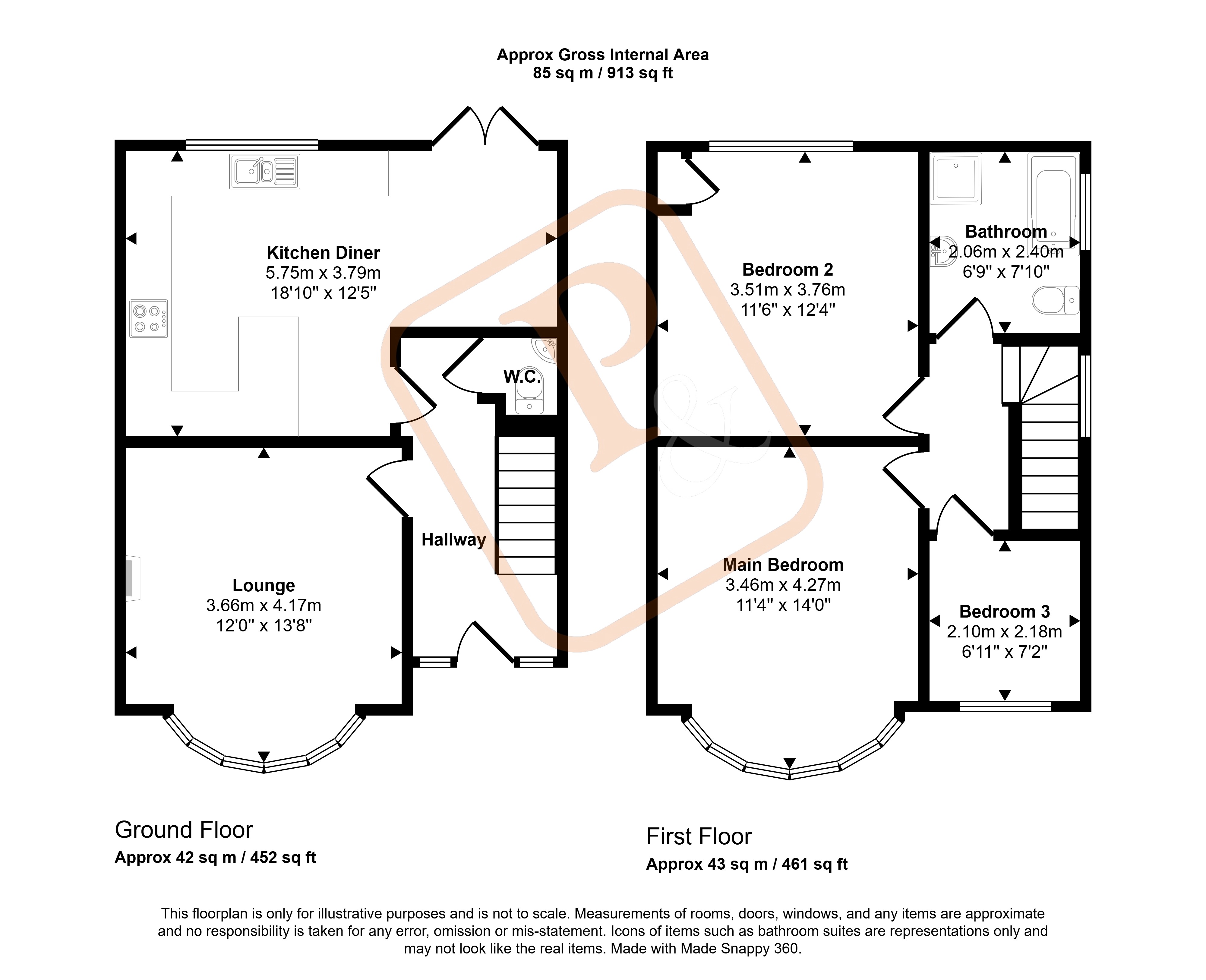 2, Knox Road, Essex floorplan