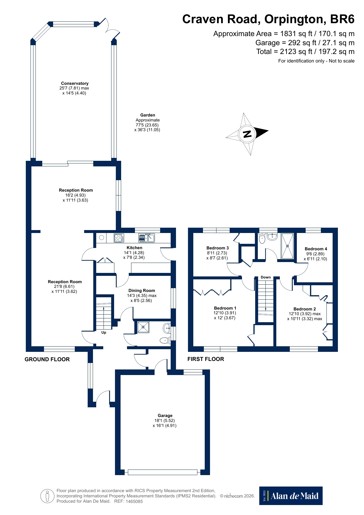 16, Craven Road, Orpington floorplan