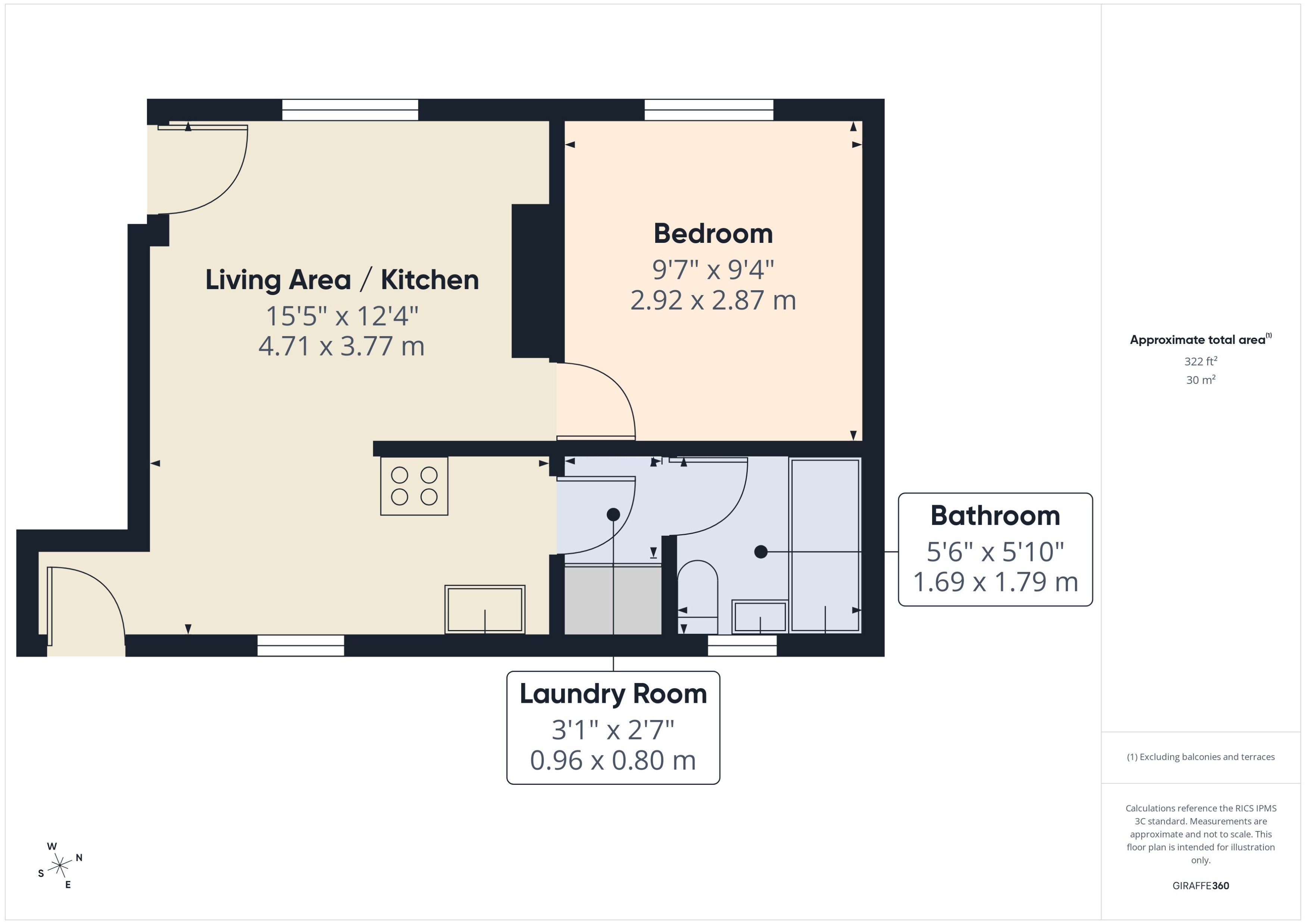 Flat 1, Ashdale Place, Ashford floorplan