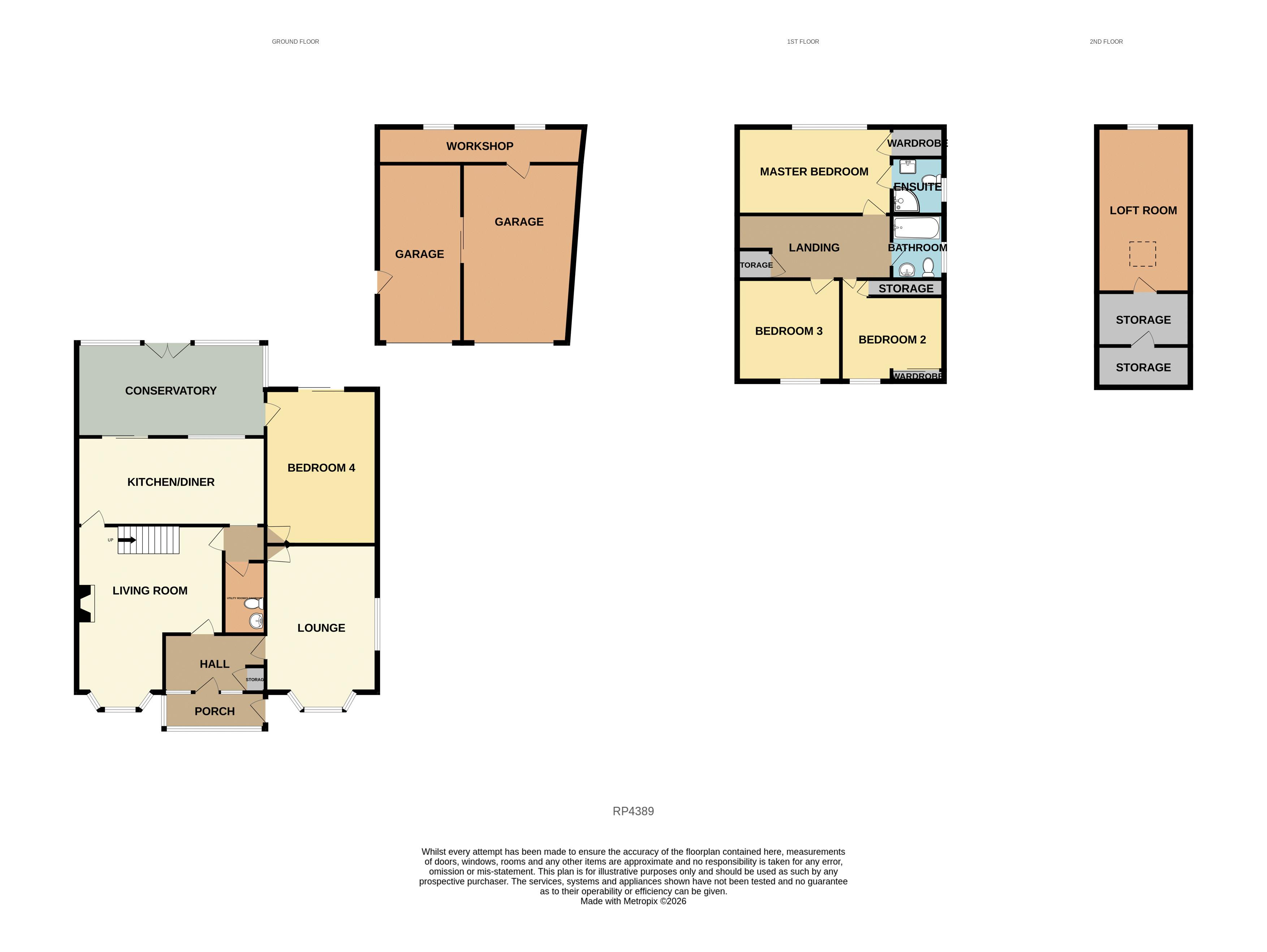 2, Ffordd Uchaf, Colwyn Bay floorplan