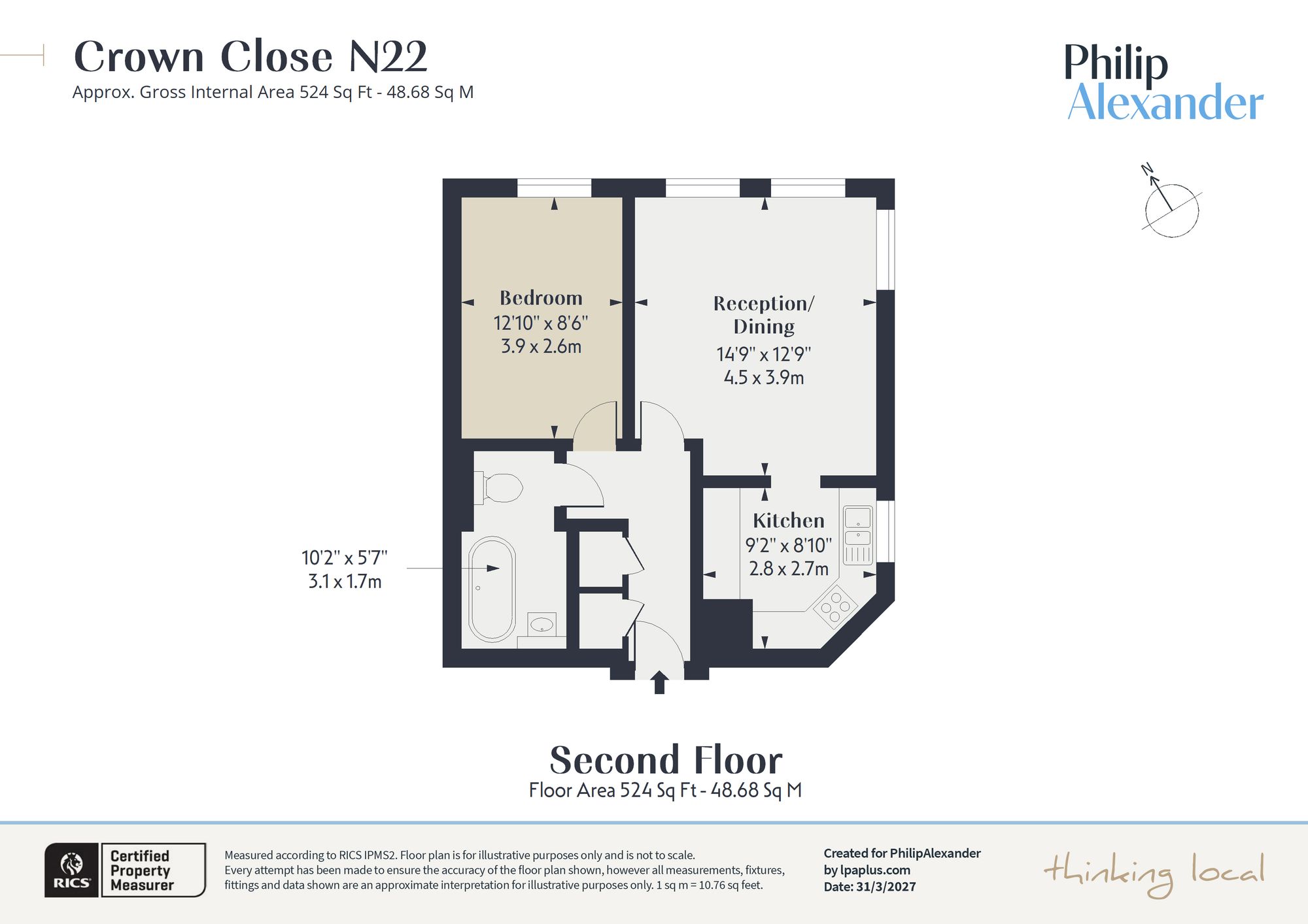 10 Crown Close Winkfield Road, London floorplan