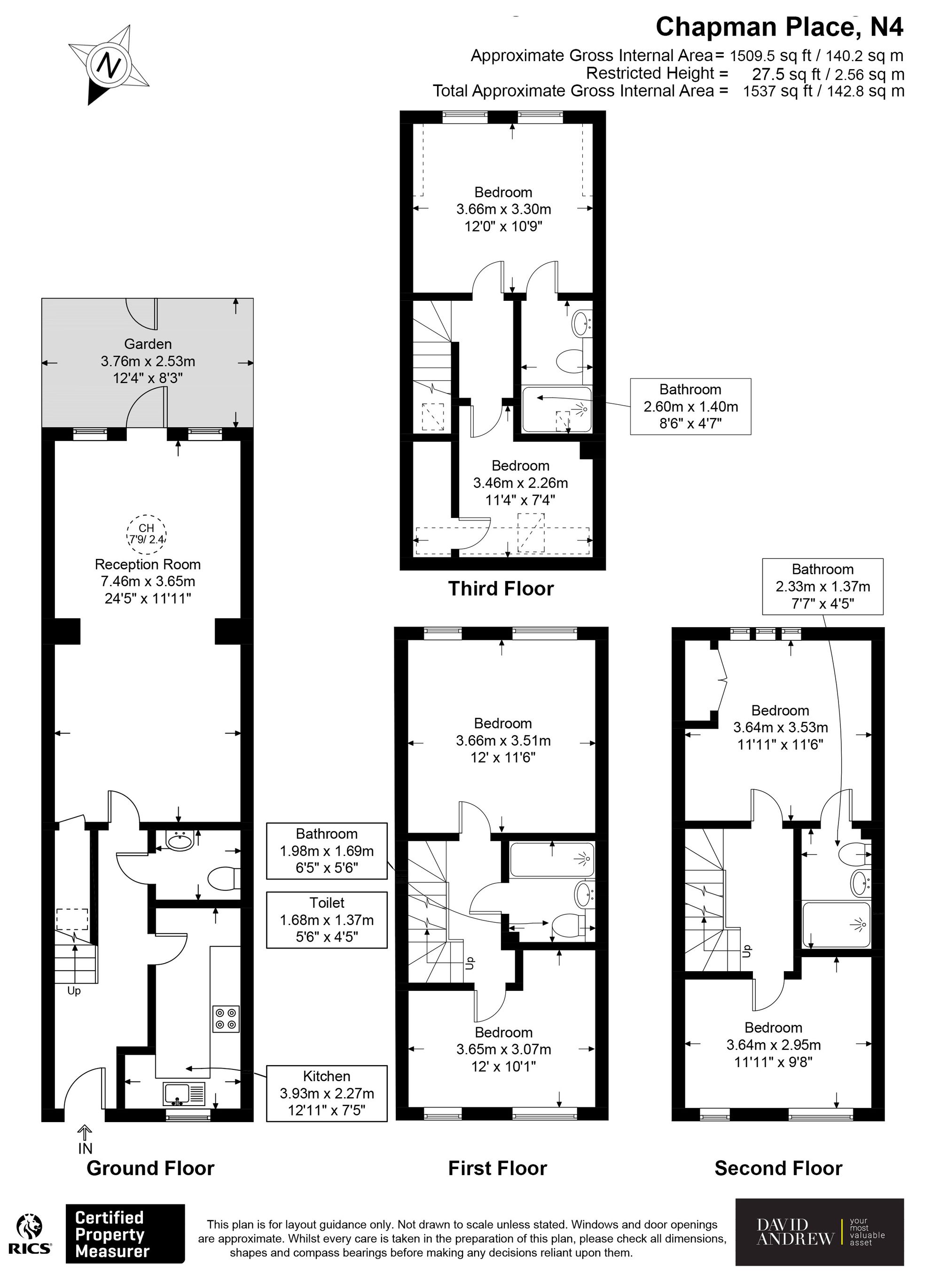 Chapman Place, London, N4 floorplan