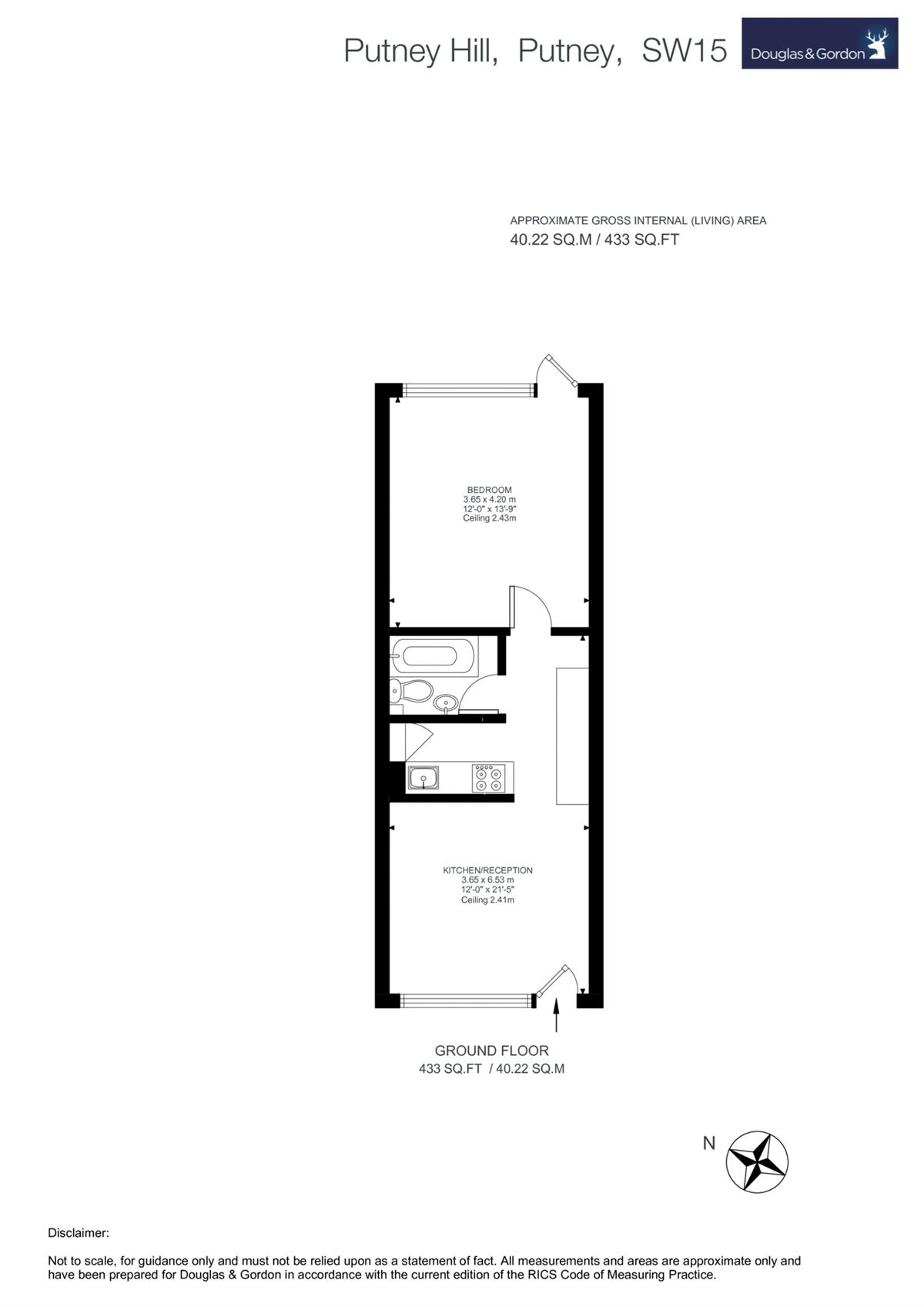 1 Bedrooms Flat to rent in Putney Hill, London SW15