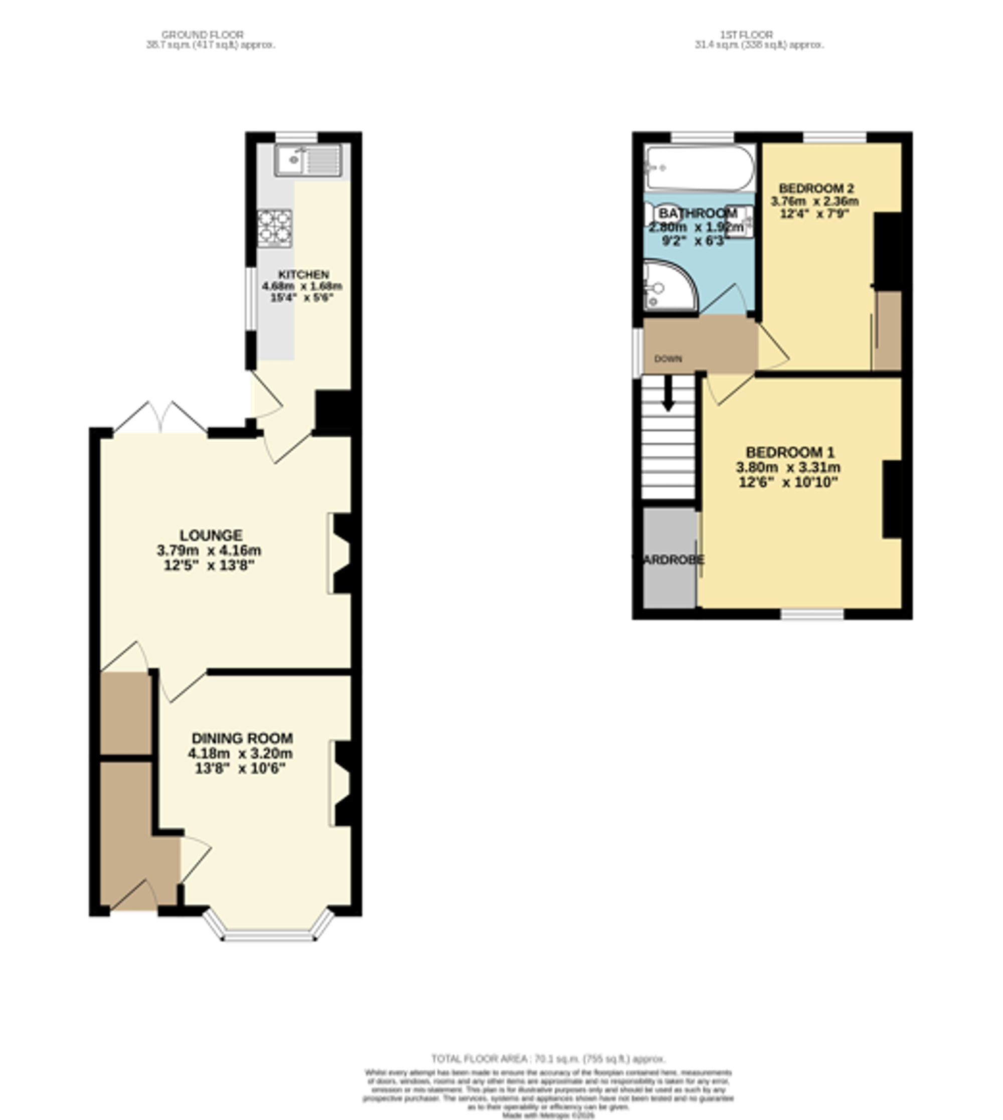 101 Storforth Lane, Chesterfield floorplan