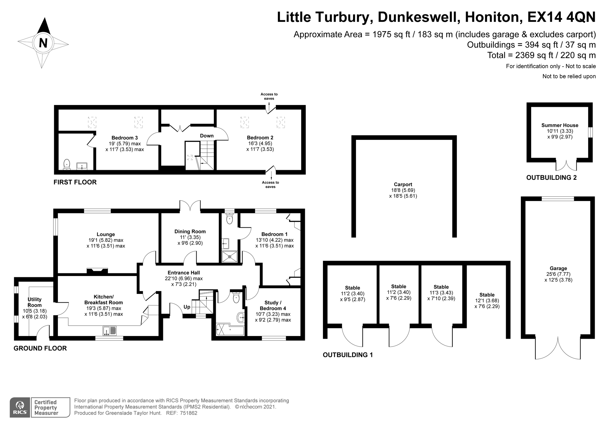 Little Turbury,, Long Lane, Devon floorplan