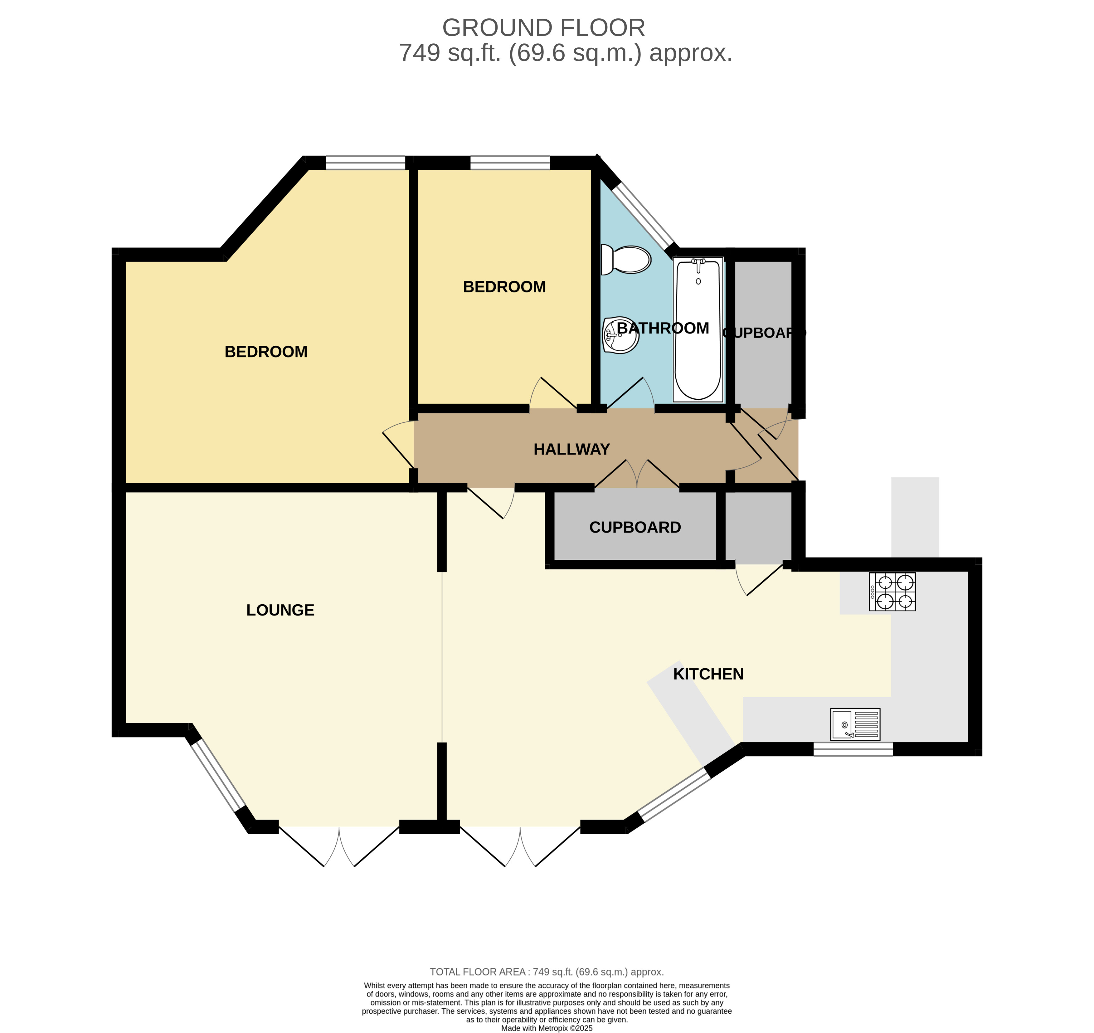 Flat 4 Roysdean Manor, 5, Derby Road, Bournemouth floorplan