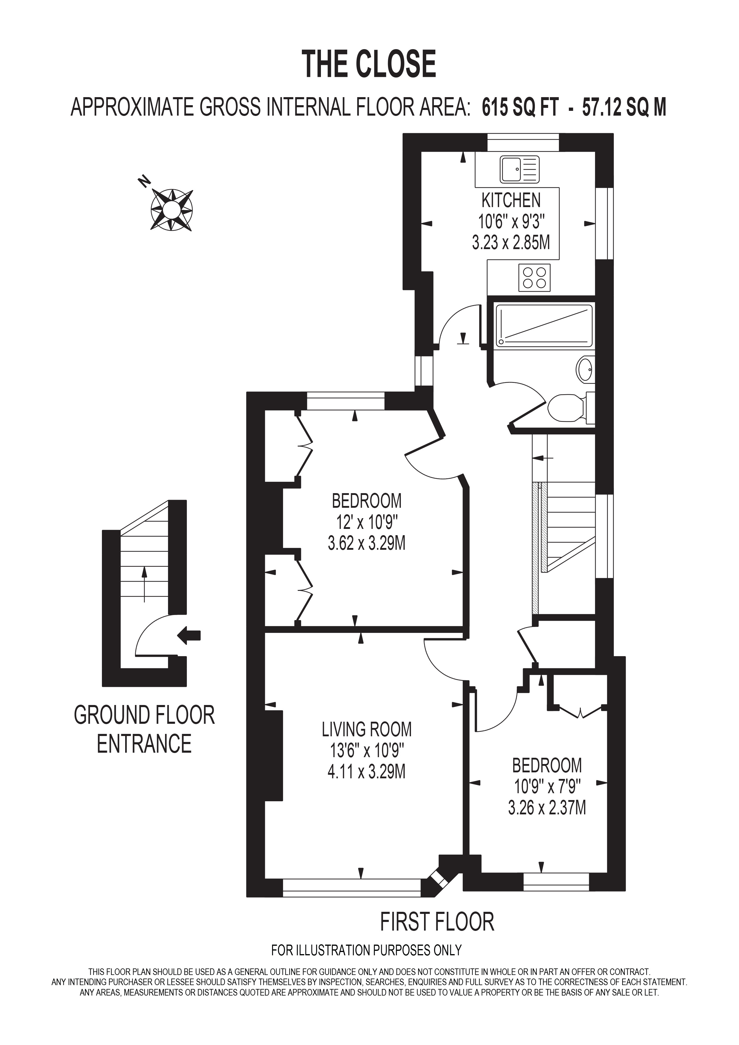 2 The Close,, Birchanger Road, London floorplan