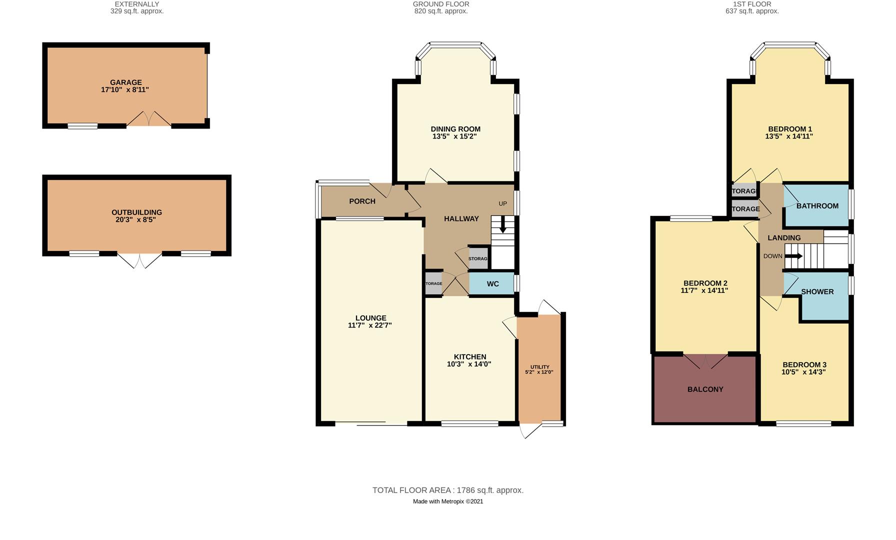48, Tudor Gardens, Leigh-On-Sea floorplan
