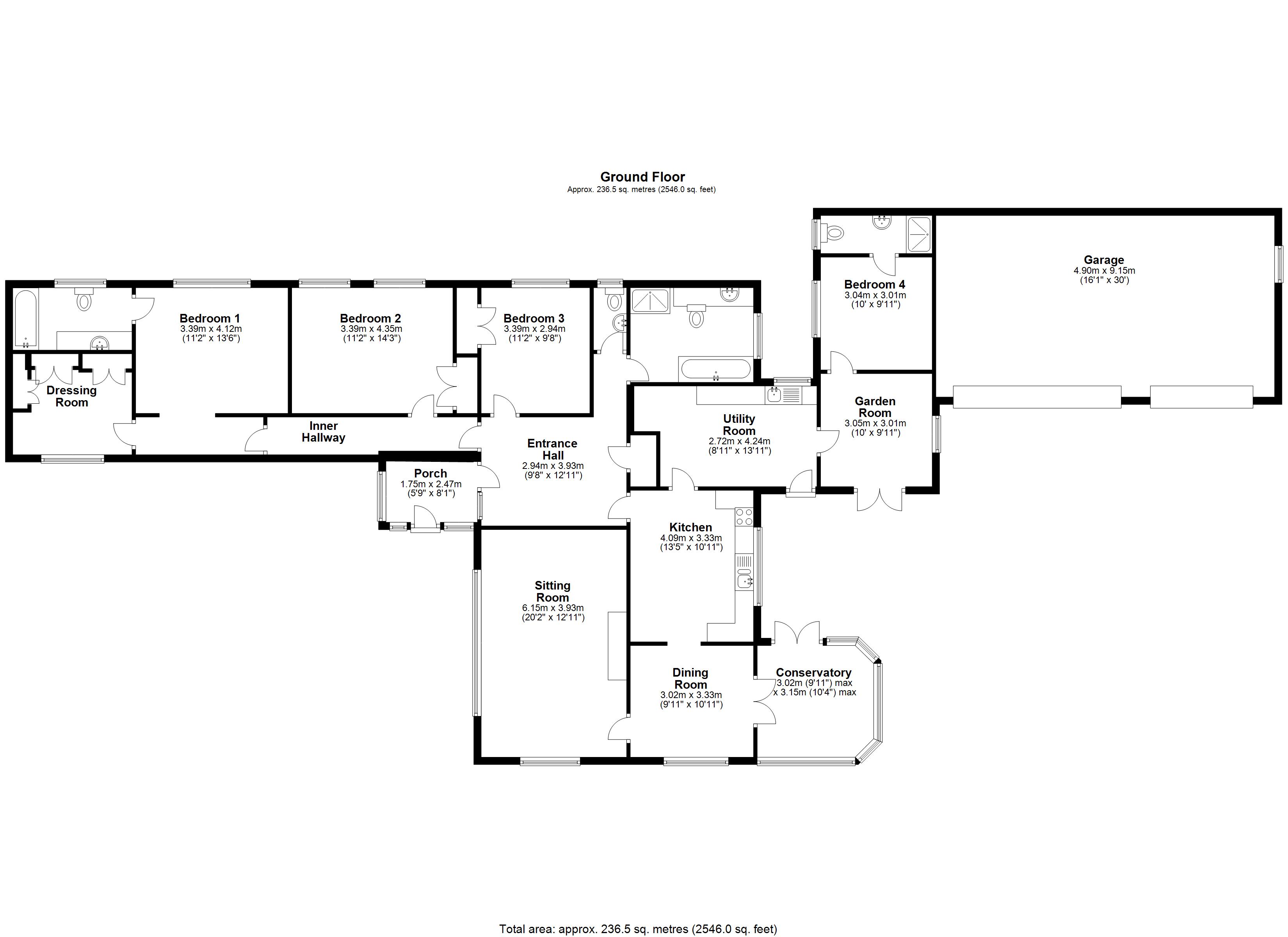 Hale Road, Hale, Fordingbridge, Hampshire SP6, 4 bedroom bungalow for