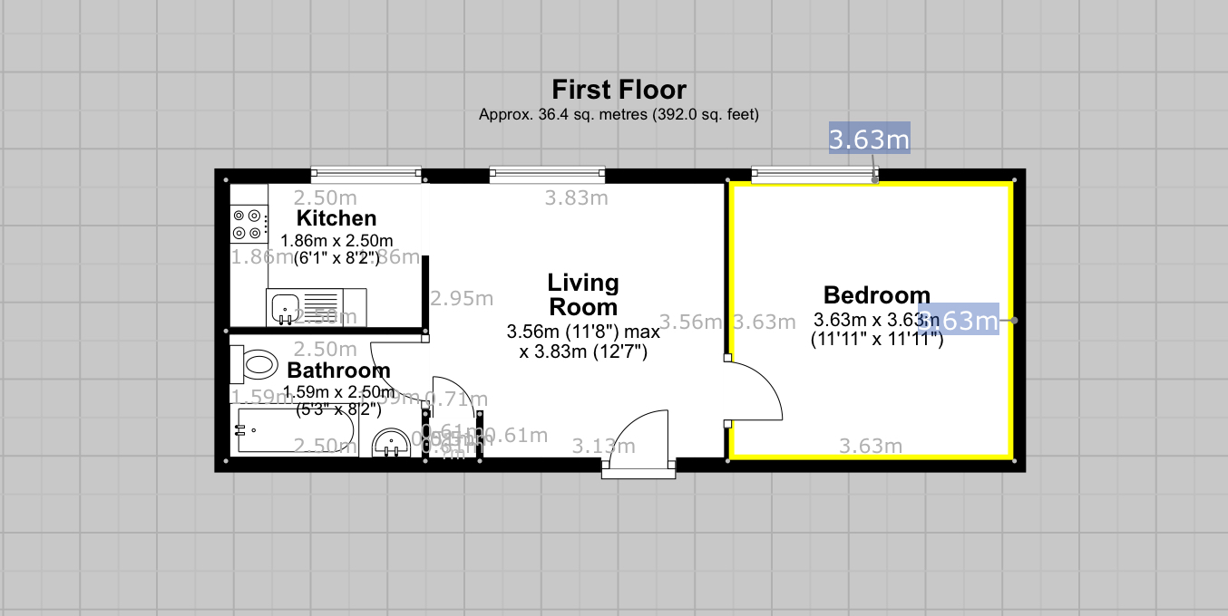 Flat 1, Tudor House, Walsall floorplan
