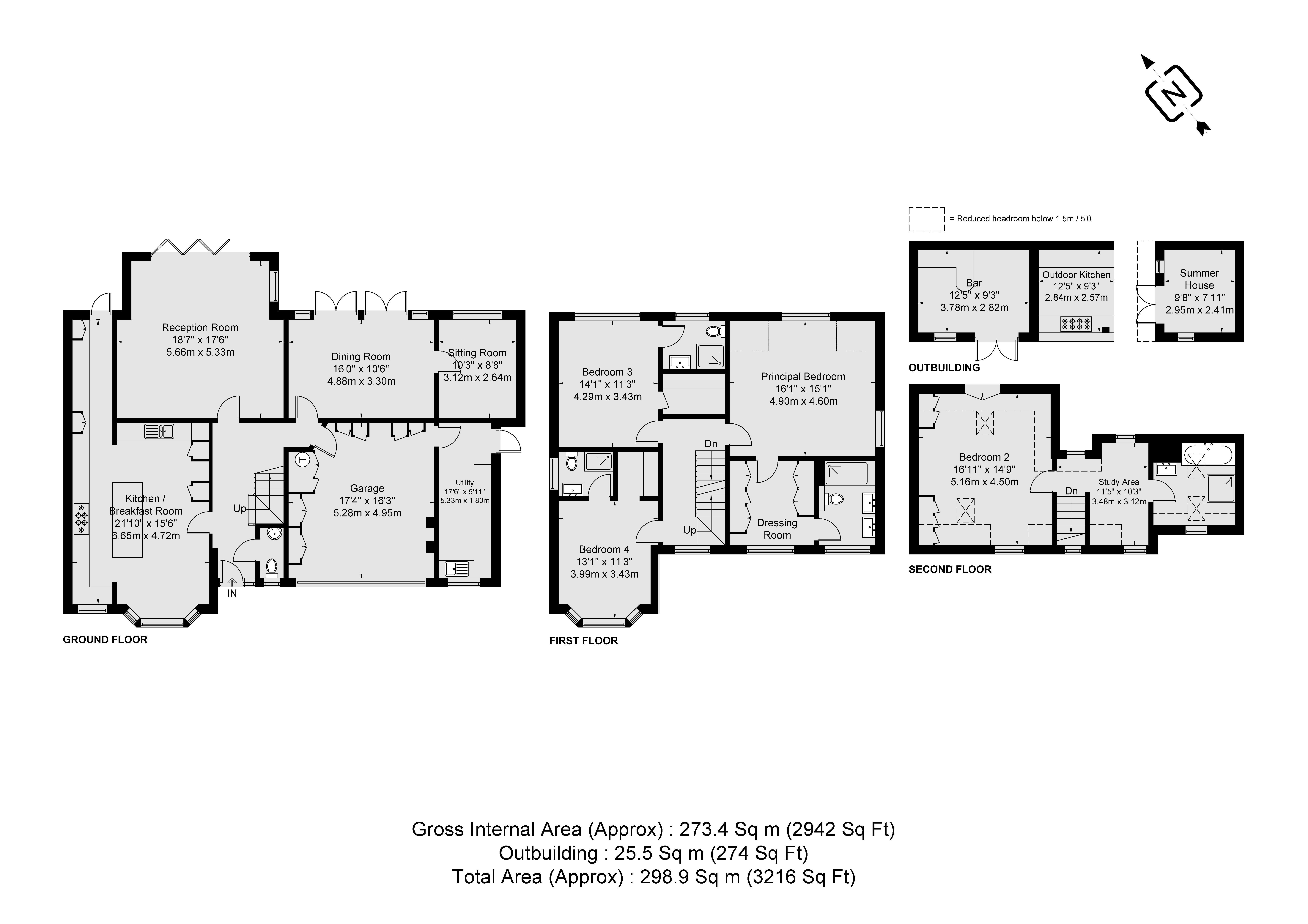 Walton Park Lane, WaltonOnThames KT12, 4 bedroom detached house for