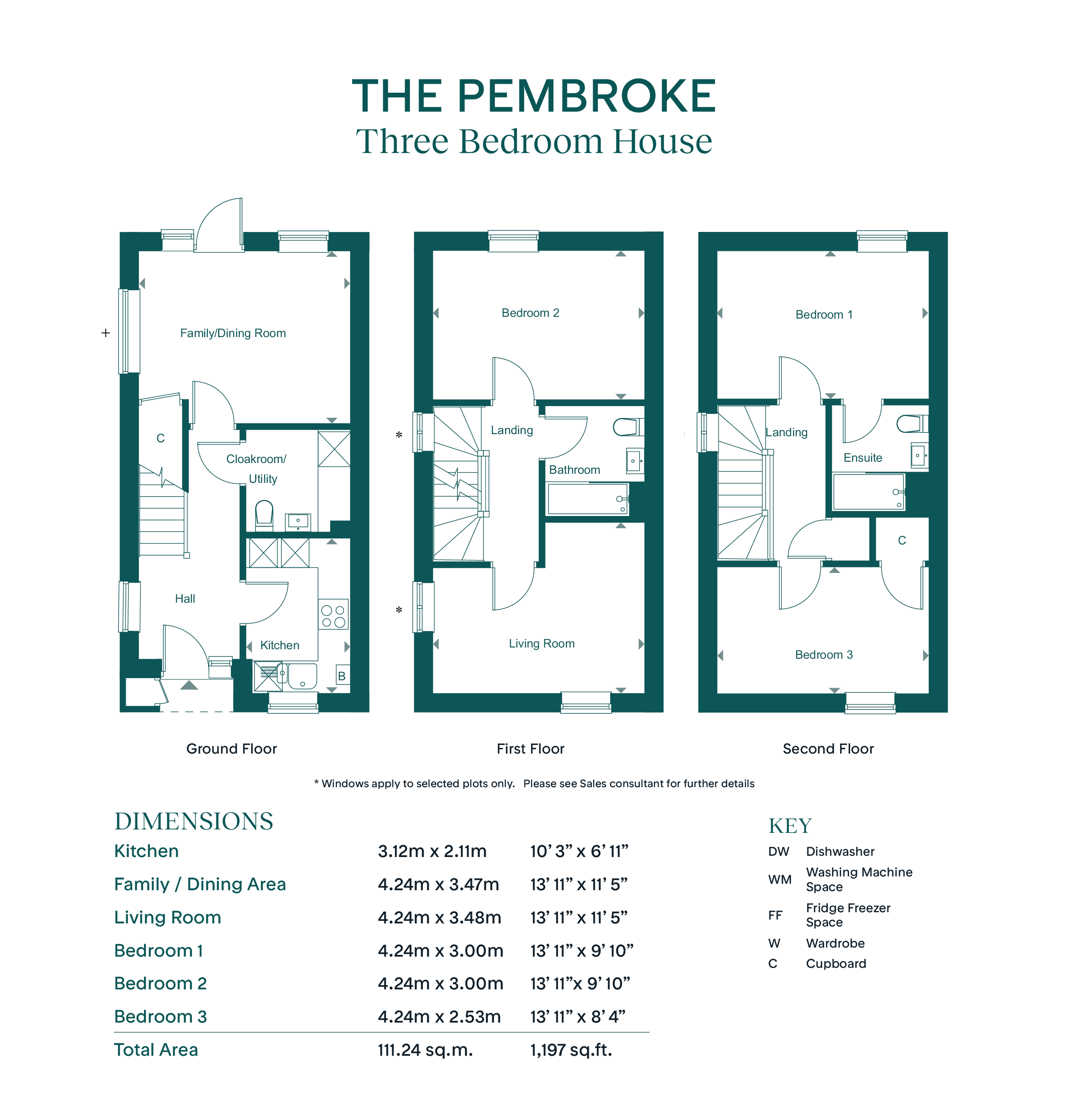 10 barley avenue - pembroke 1MRF, Leaf Living at Beckley Place, Oxford, OX3, Oxford floorplan