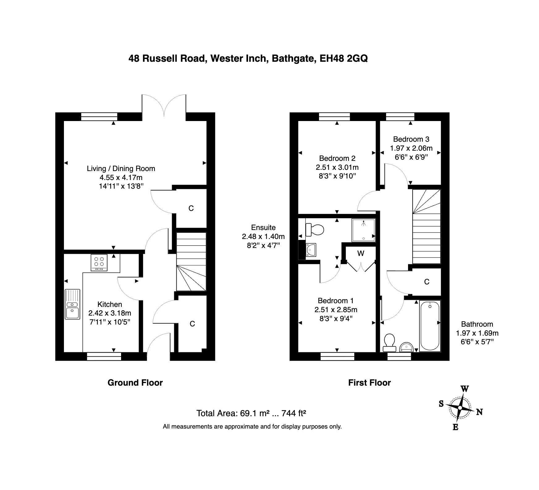 48, Russell Road, Bathgate floorplan