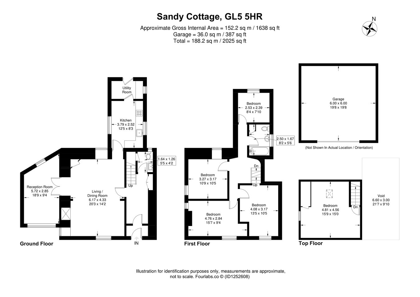 Sandy Cottage, Convent Lane, South Woodchester floorplan