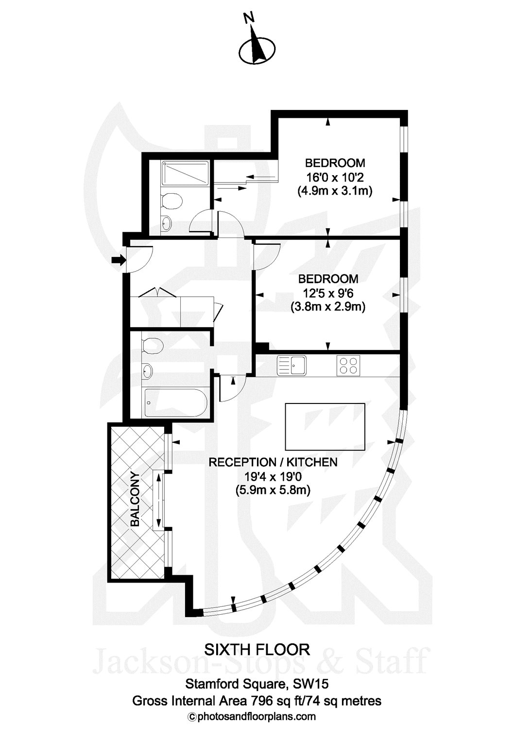 2 Bedrooms Flat to rent in Ireton House, 3 Stamford Square, London SW15