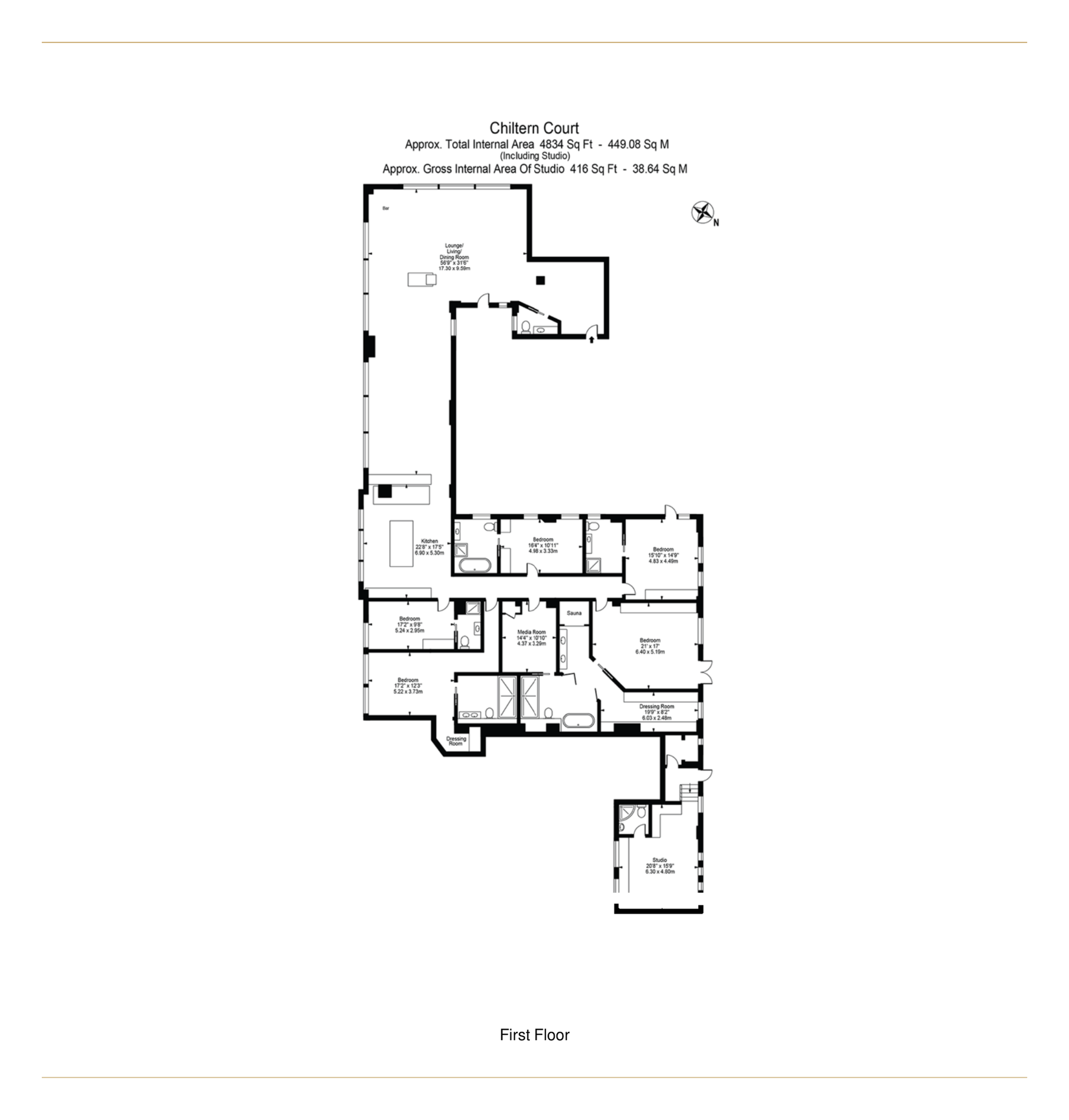 Flat 198, Chiltern Court, London floorplan