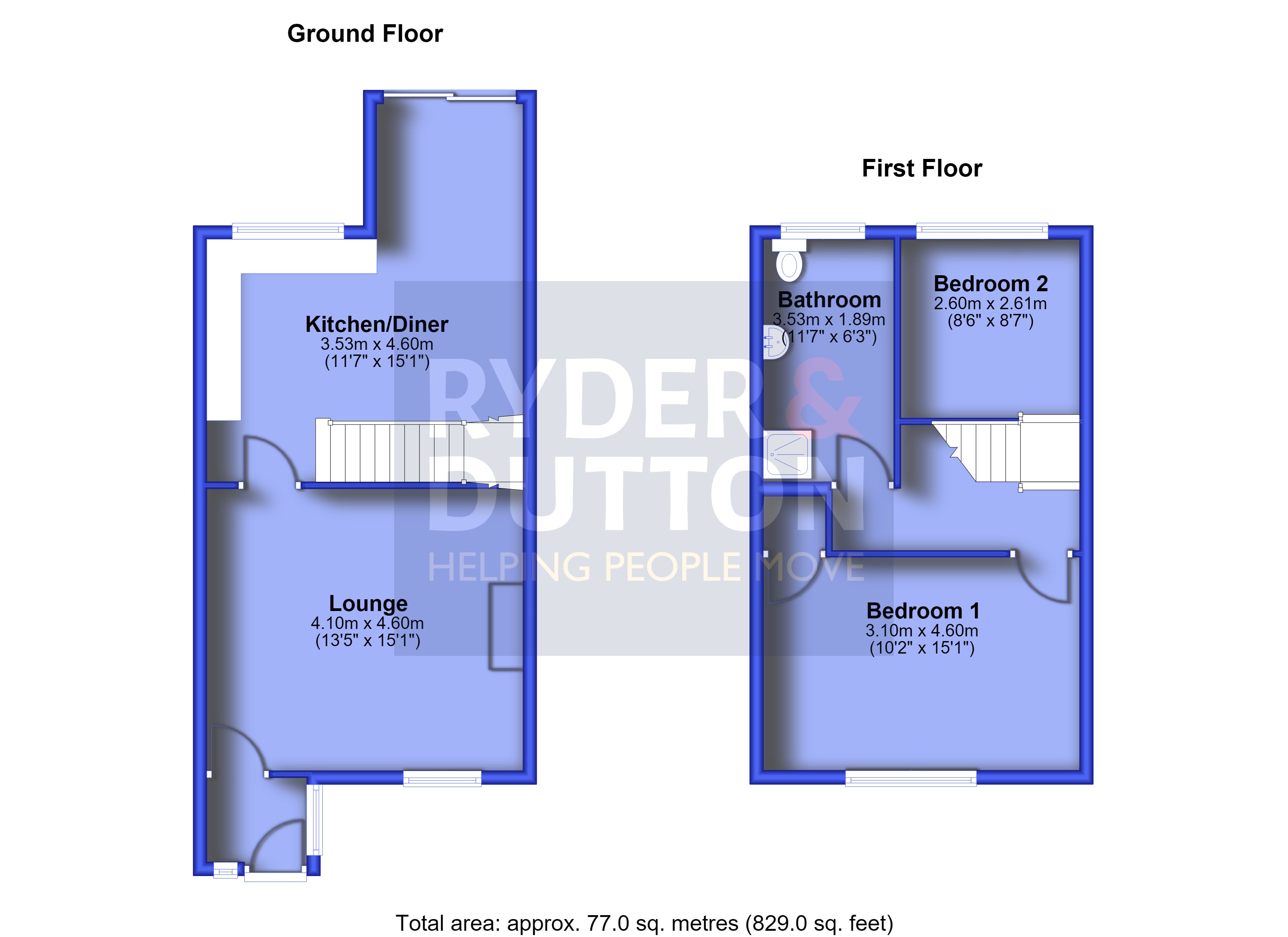 14, Simon Lane, Middleton floorplan