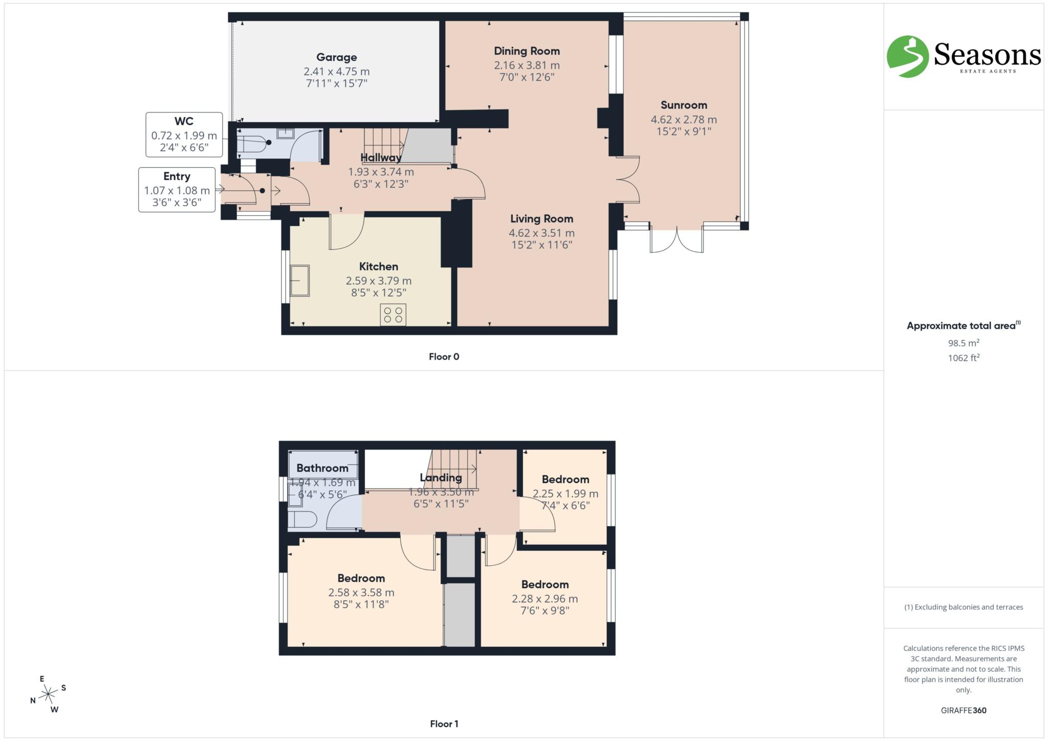 2, Brentwartha, Looe floorplan