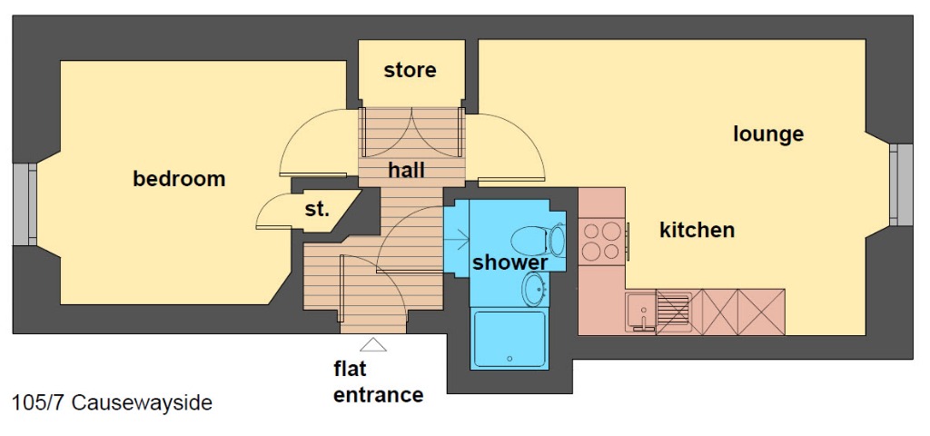 1 Bedrooms Flat to rent in Causewayside, Newington, Edinburgh EH9