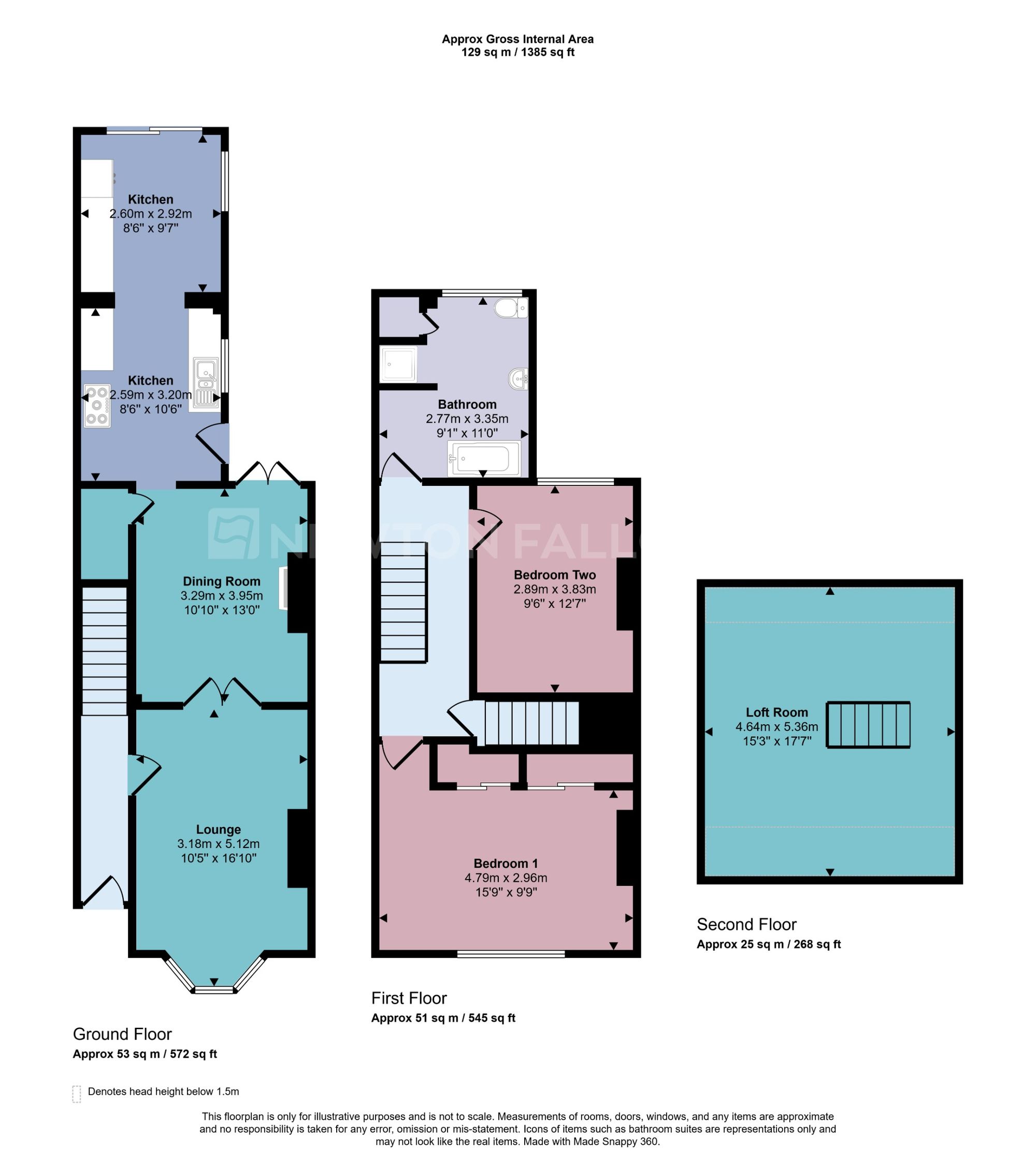 170 Highfield Street, Coalville floorplan