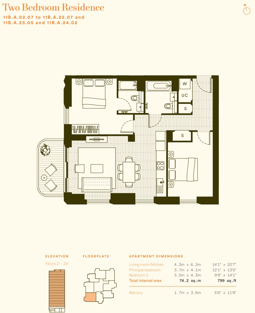 The Wilderly, Elephant Park, Elephant & Castle SE17, The Wilderly, Elephant Park, Elephant & Castle SE17, London floorplan