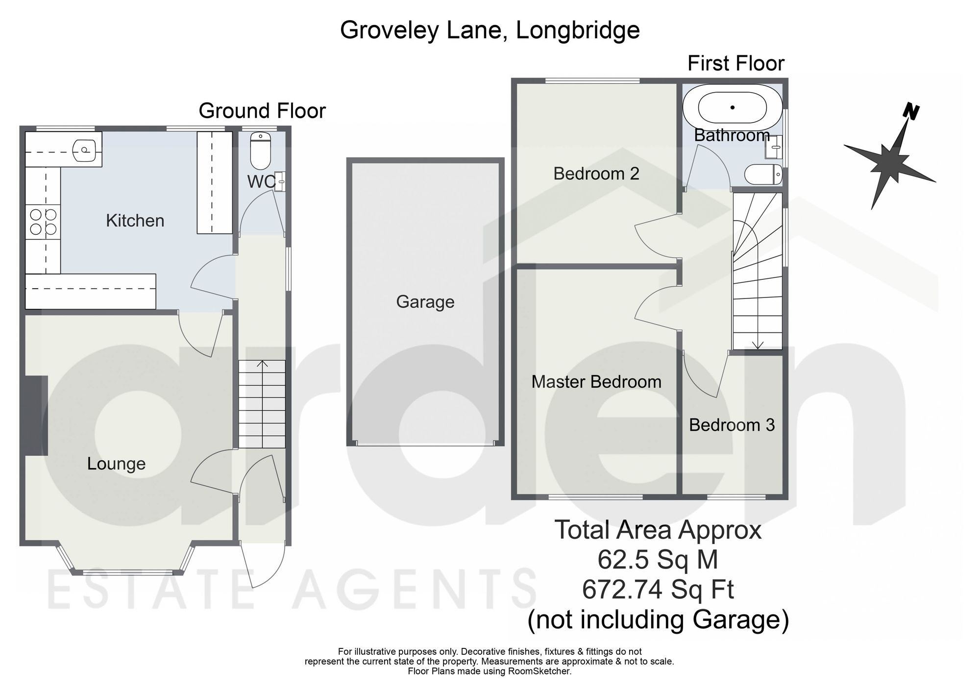 245, GROVELEY LANE, BIRMINGHAM floorplan