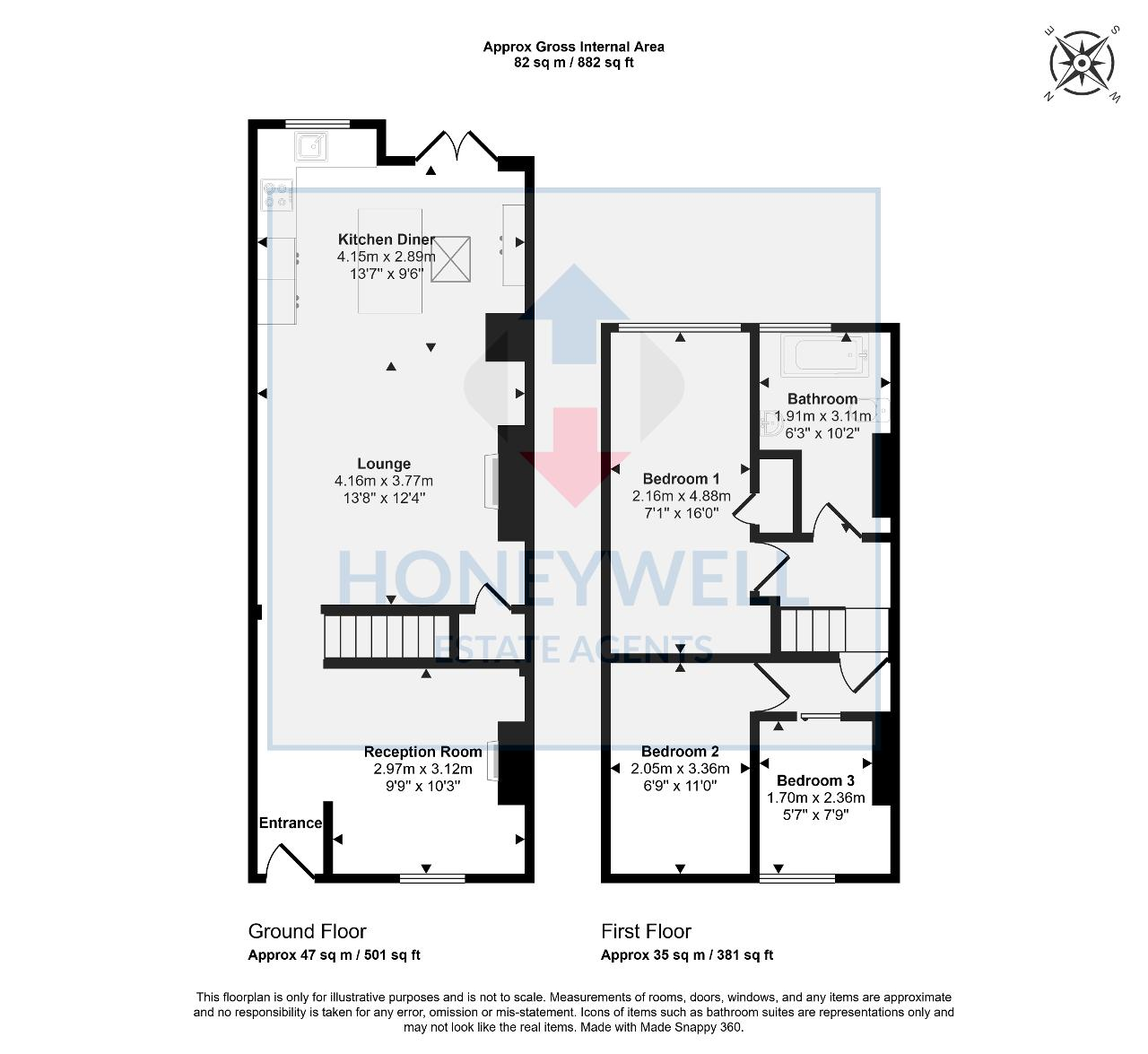 17, Peel Street, CLITHEROE floorplan