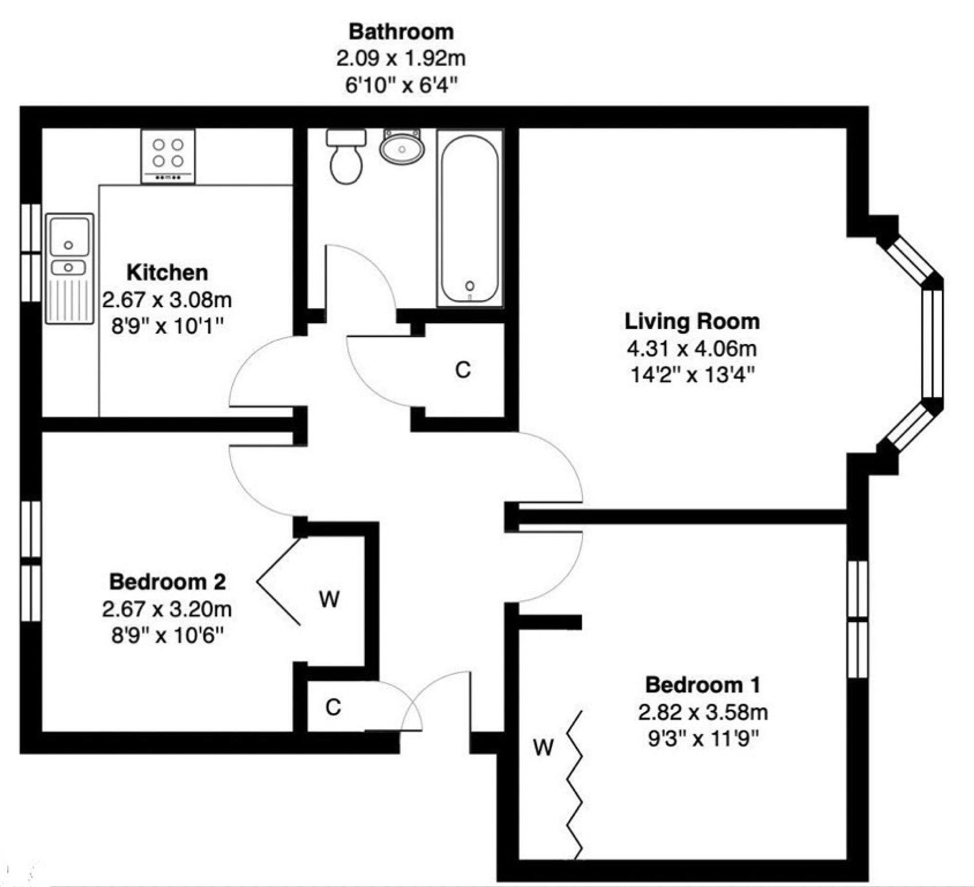 87 Meikle Inch Lane, Bathgate floorplan