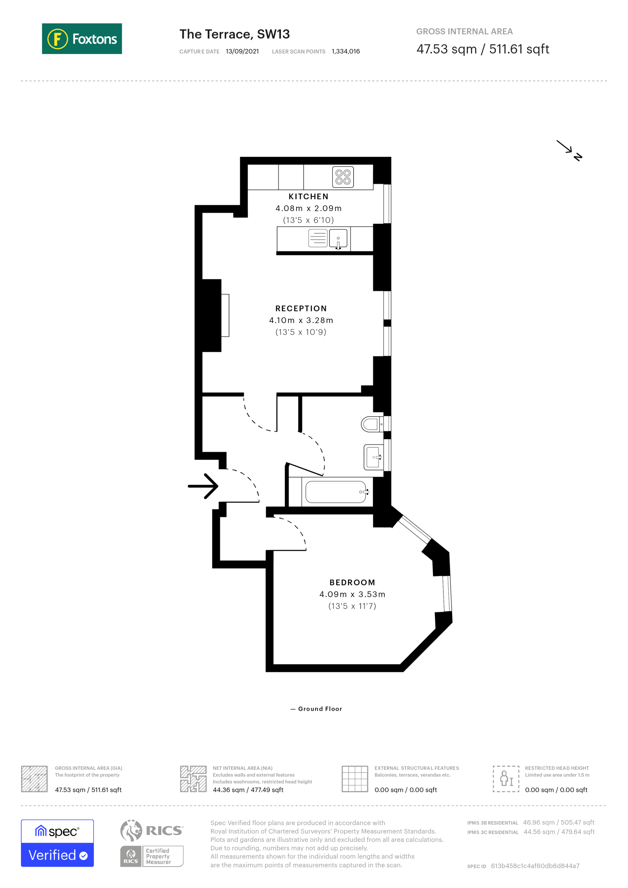 The Terrace, Barnes floorplan