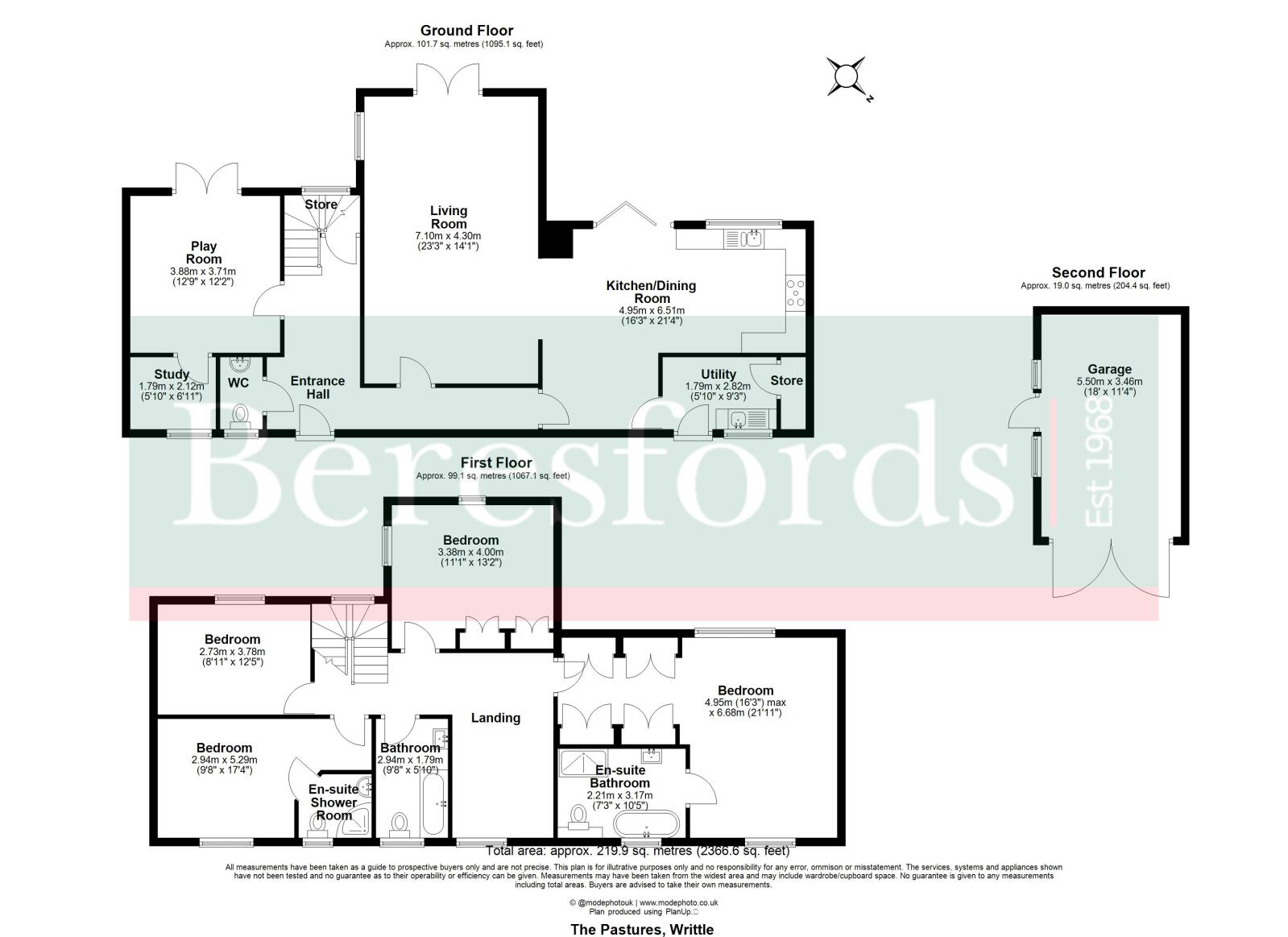 5, The Pastures, Chelmsford floorplan